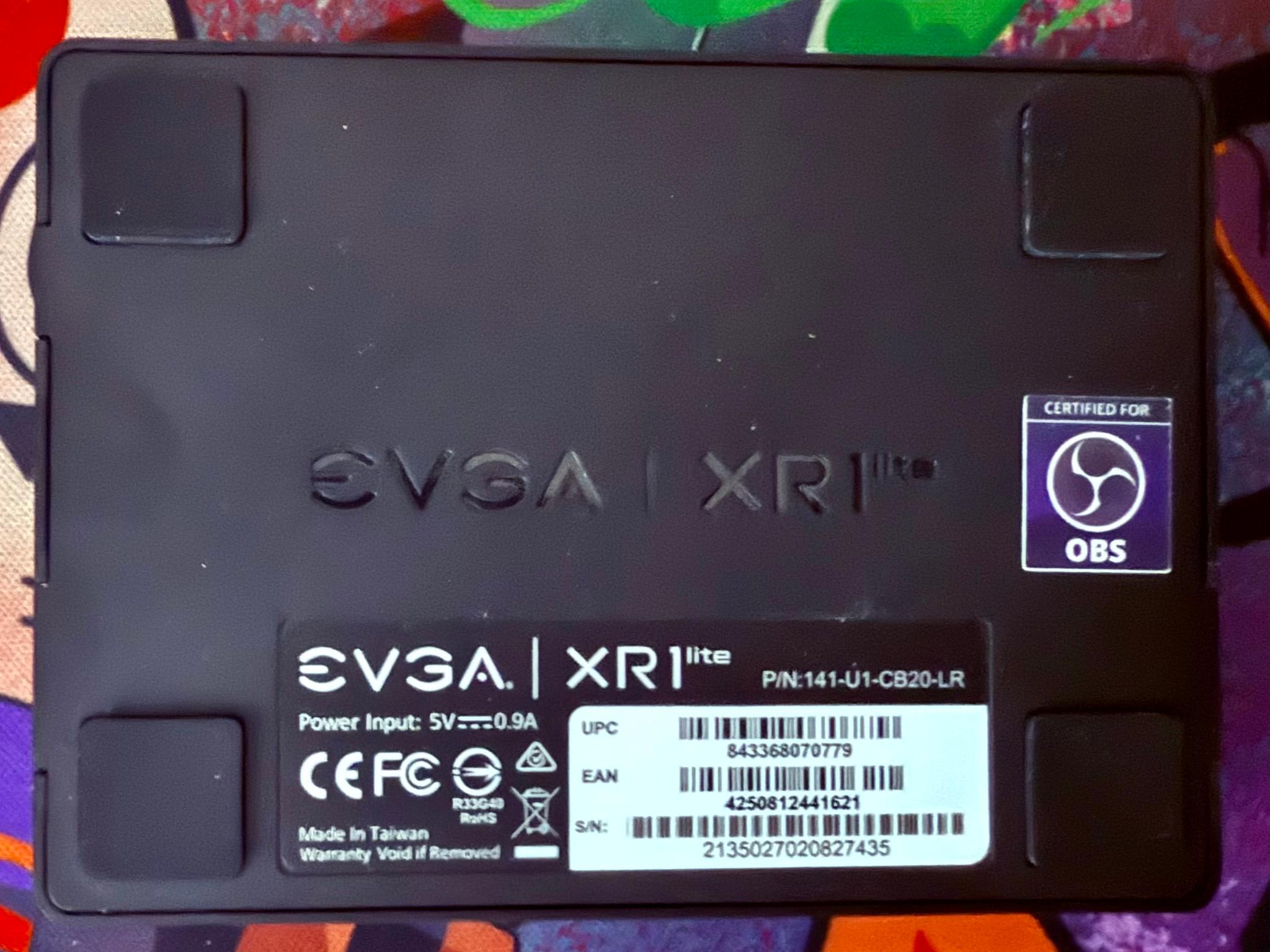 EVGA XR1 Lite Capture Card