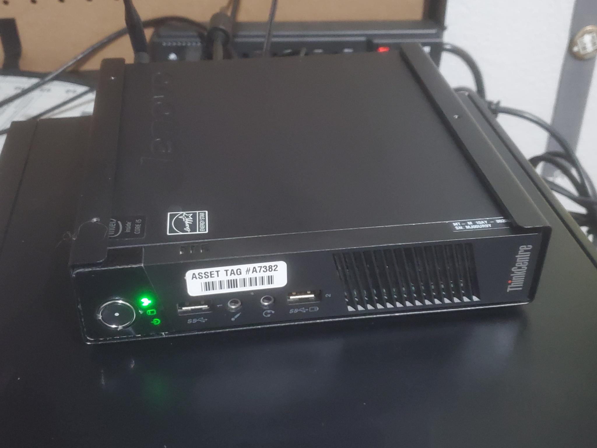 VESA-mountable Lenovo Thinkcentre Tiny Office/Home PC, i5-4570T 2C/4T, 6Gb RAM, 128Gb SSD
