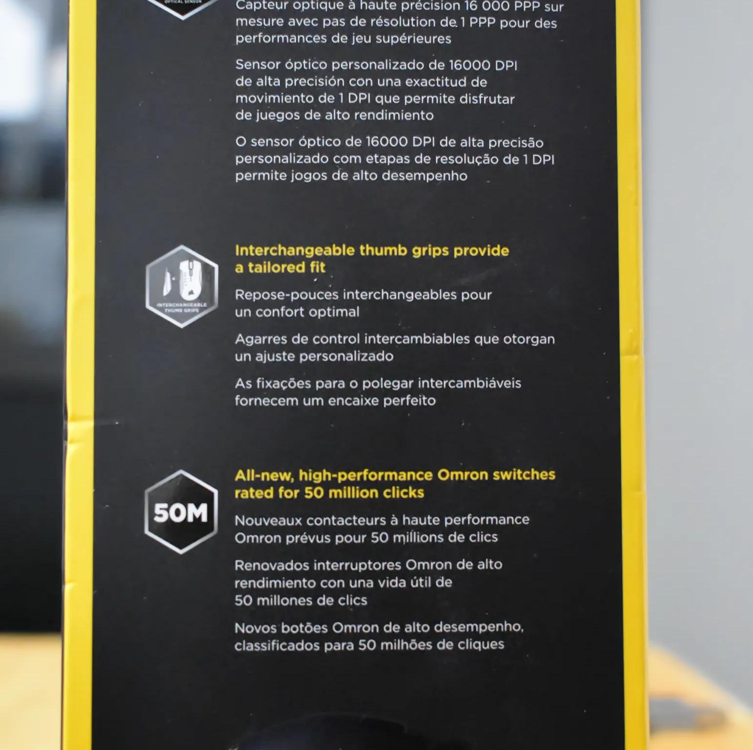 Corsair GLAIVE RGB Wired Optical Mouse 16,000 DPI Model