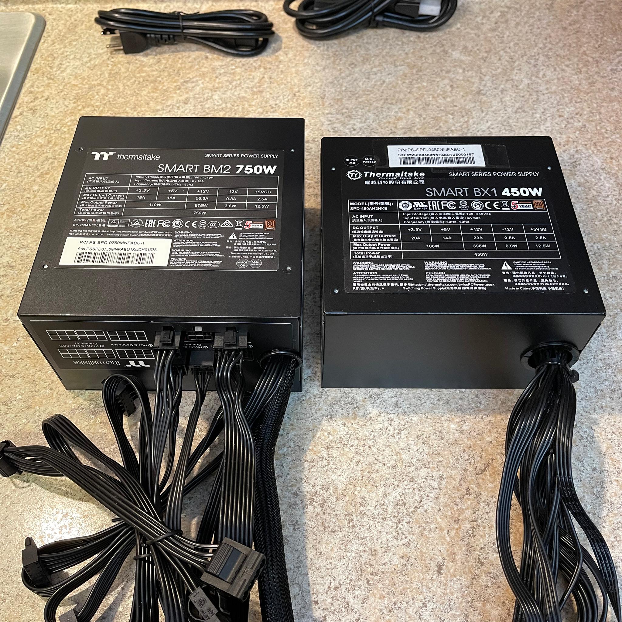 Thermaltake 750W & 450W Bronze PSU