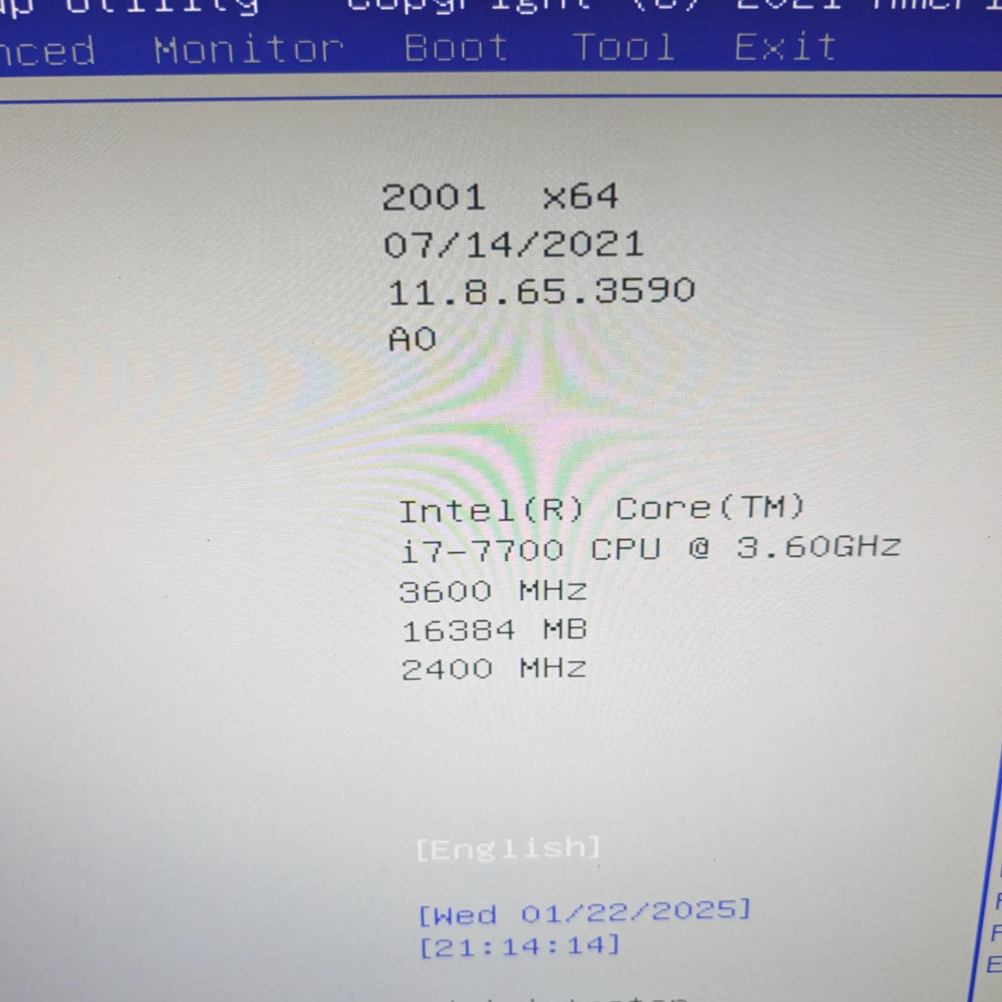 Asus B250M-C / Intel Core i7 7700 / CPU cooler