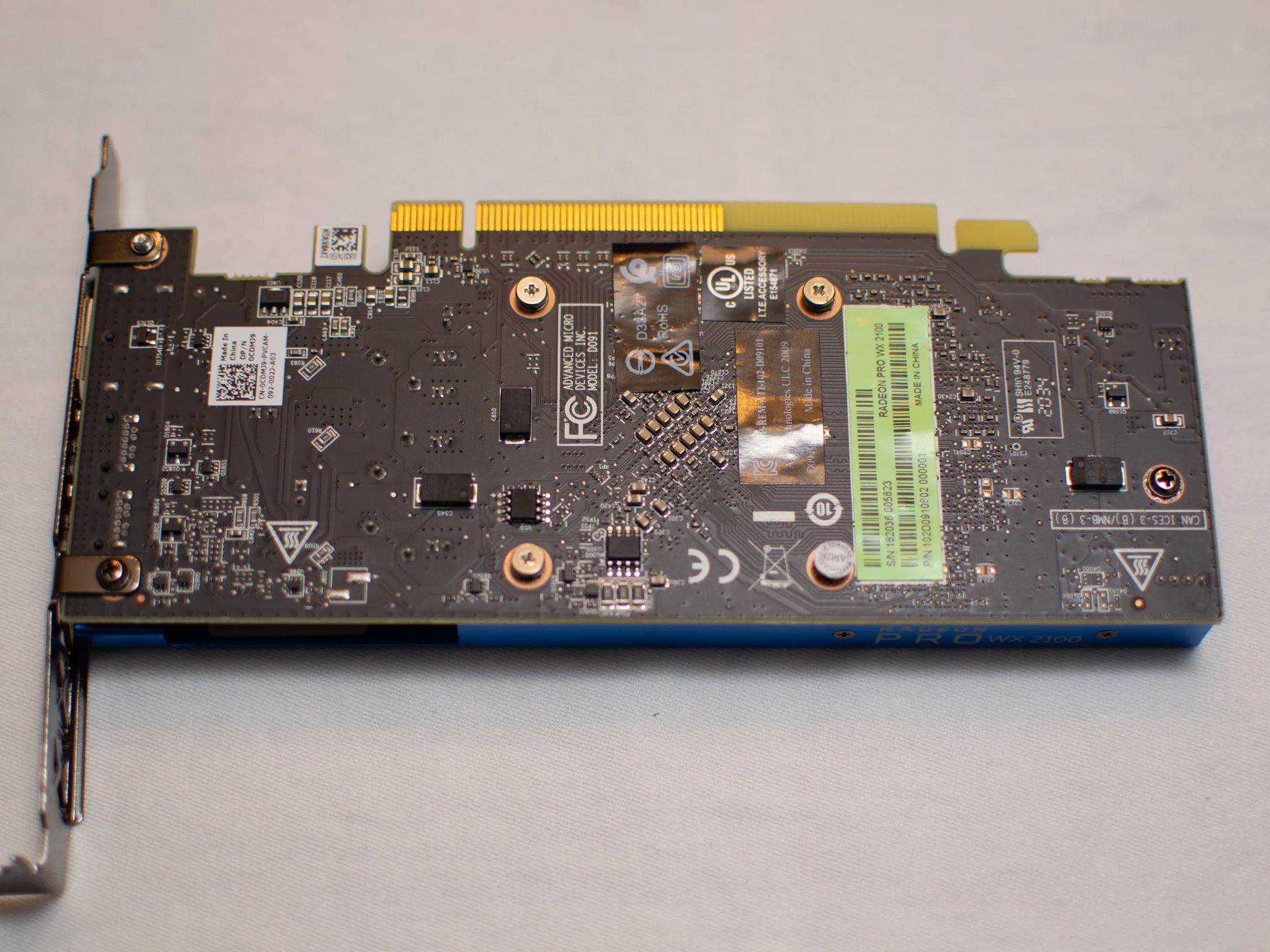 AMD Radeon Pro WX2100 GPU