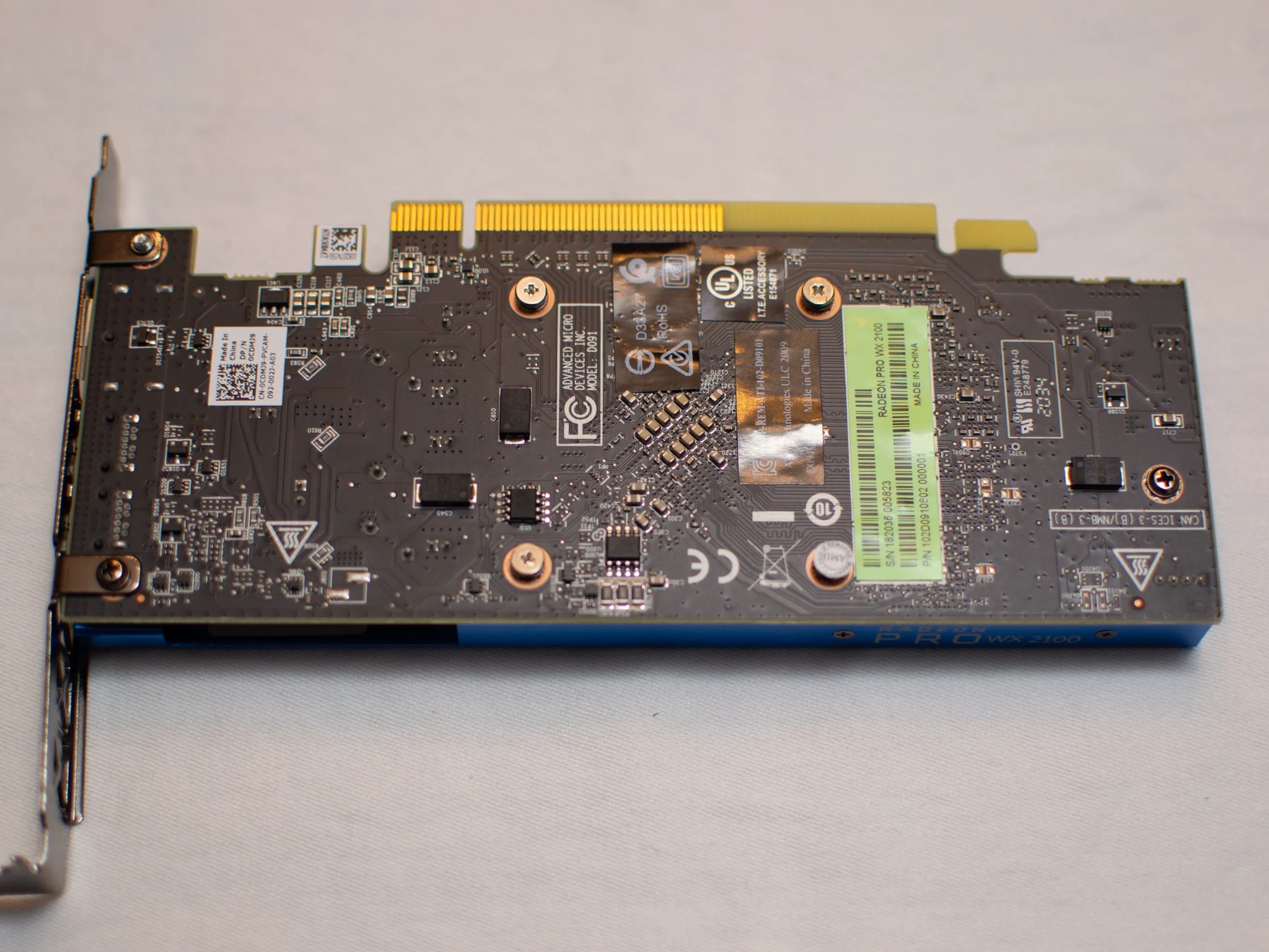 AMD Radeon Pro WX2100 GPU