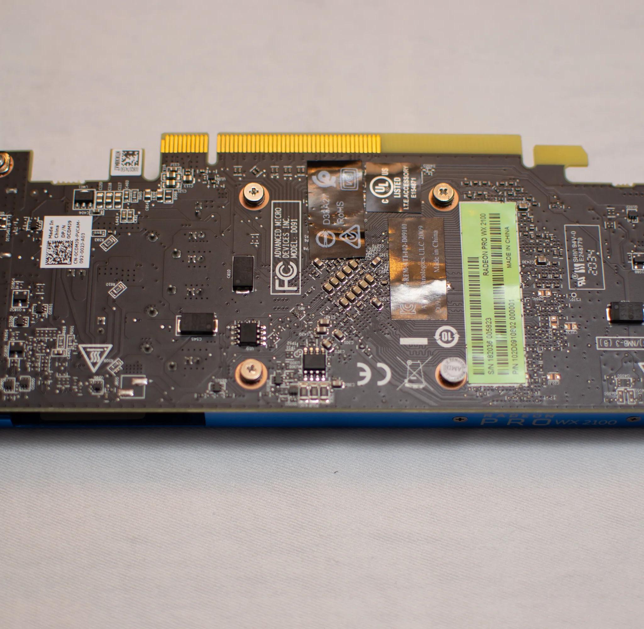 AMD Radeon Pro WX2100 GPU