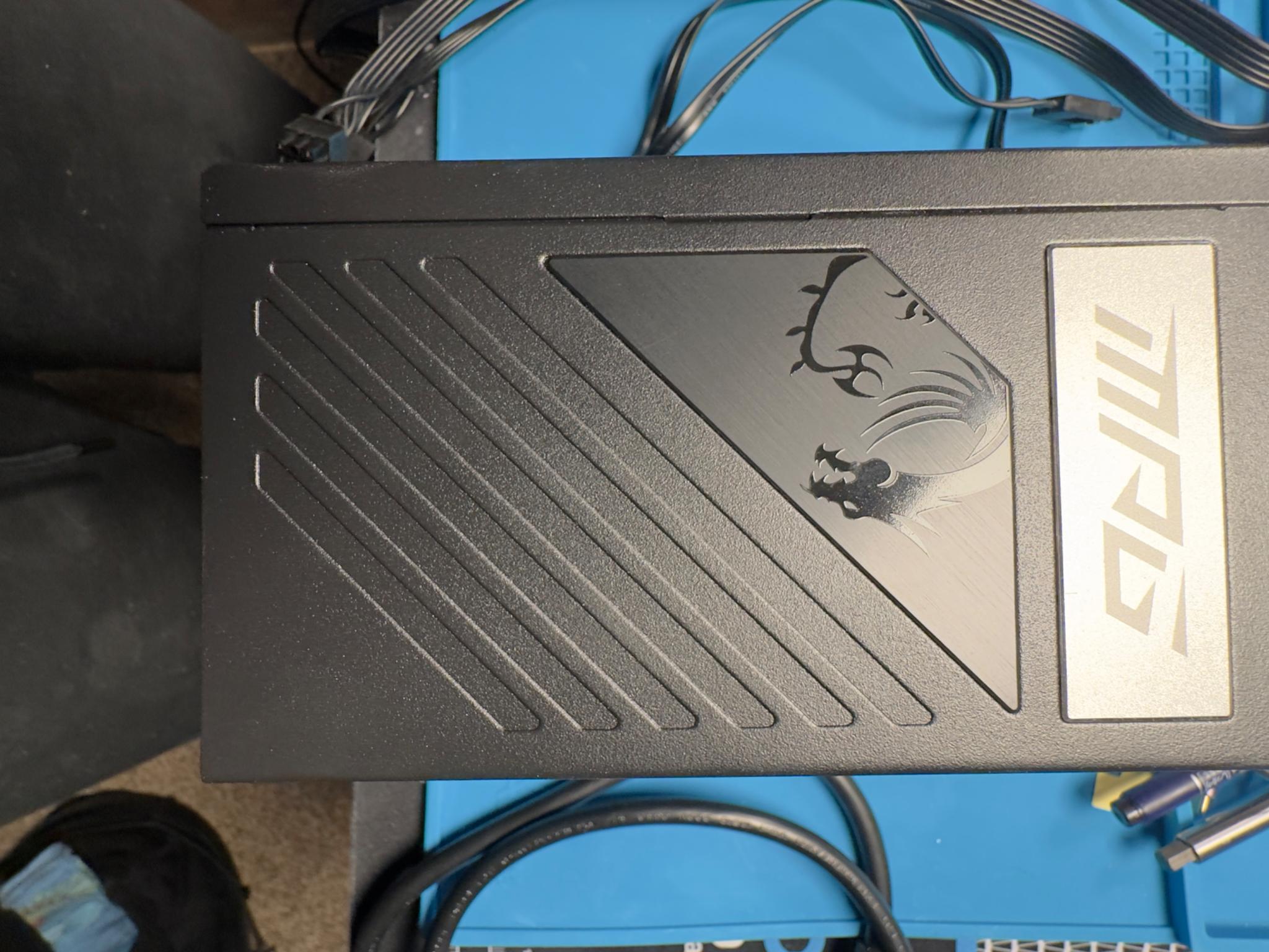 High End MSI PSU 1000w a1000g PCIE 5.0/ATX3.0 gently used 8+ year warranty!