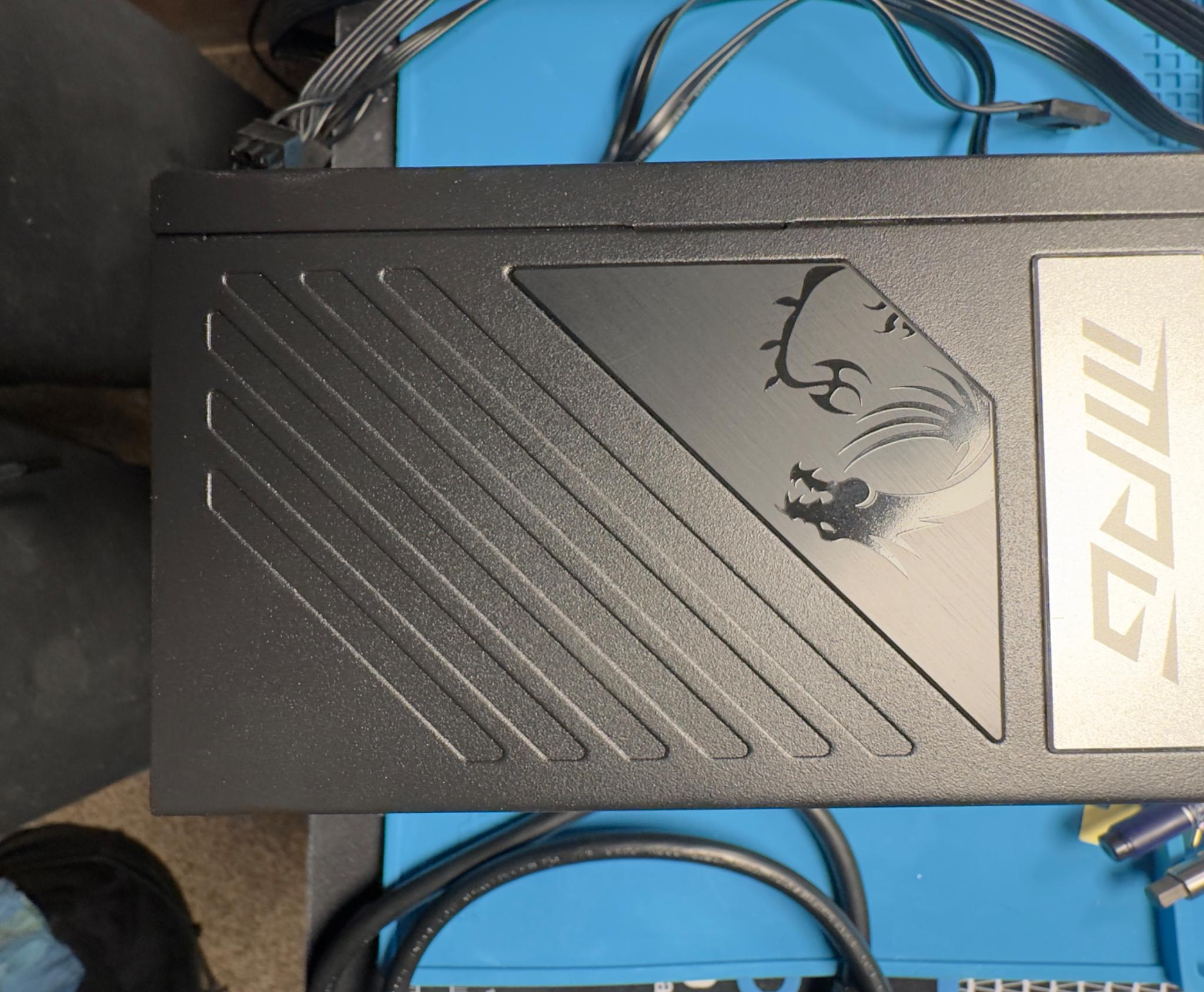 High End MSI PSU 1000w a1000g PCIE 5.0/ATX3.0 gently used 8+ year warranty!