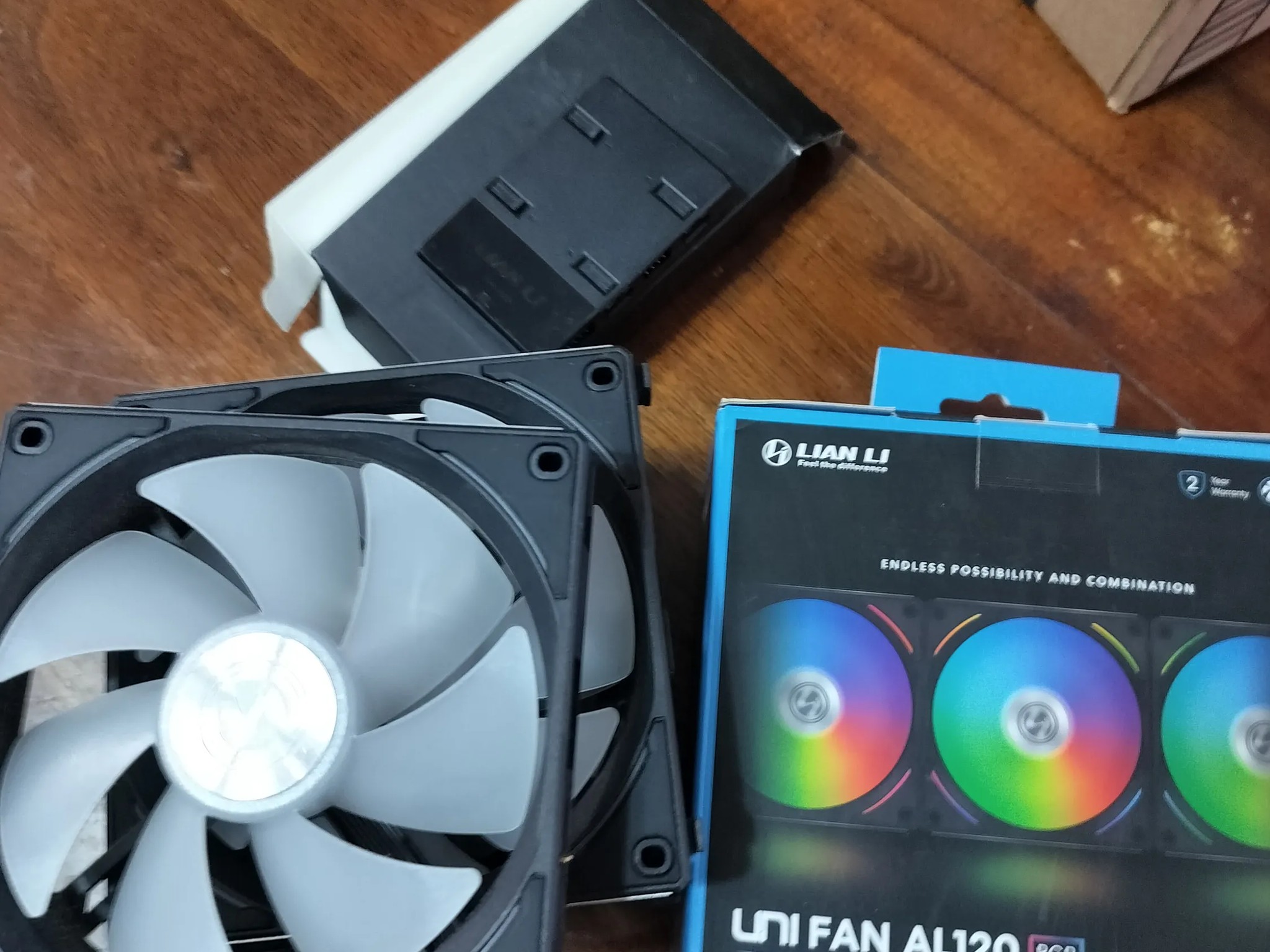 Used Lian Li AL120 Black Fans x9