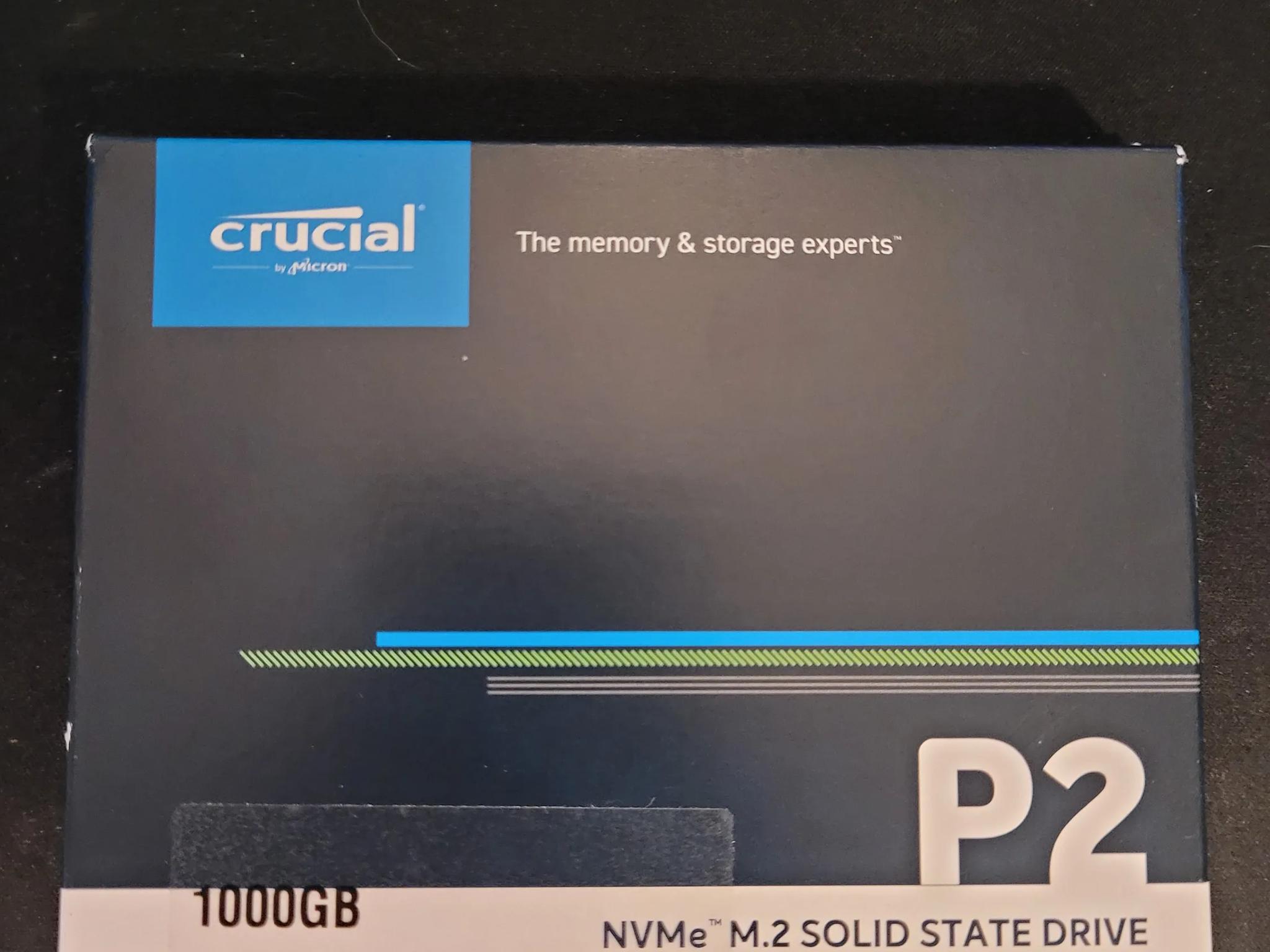 *SEALED* Crucial P2 1TB M.2 Storage Drive