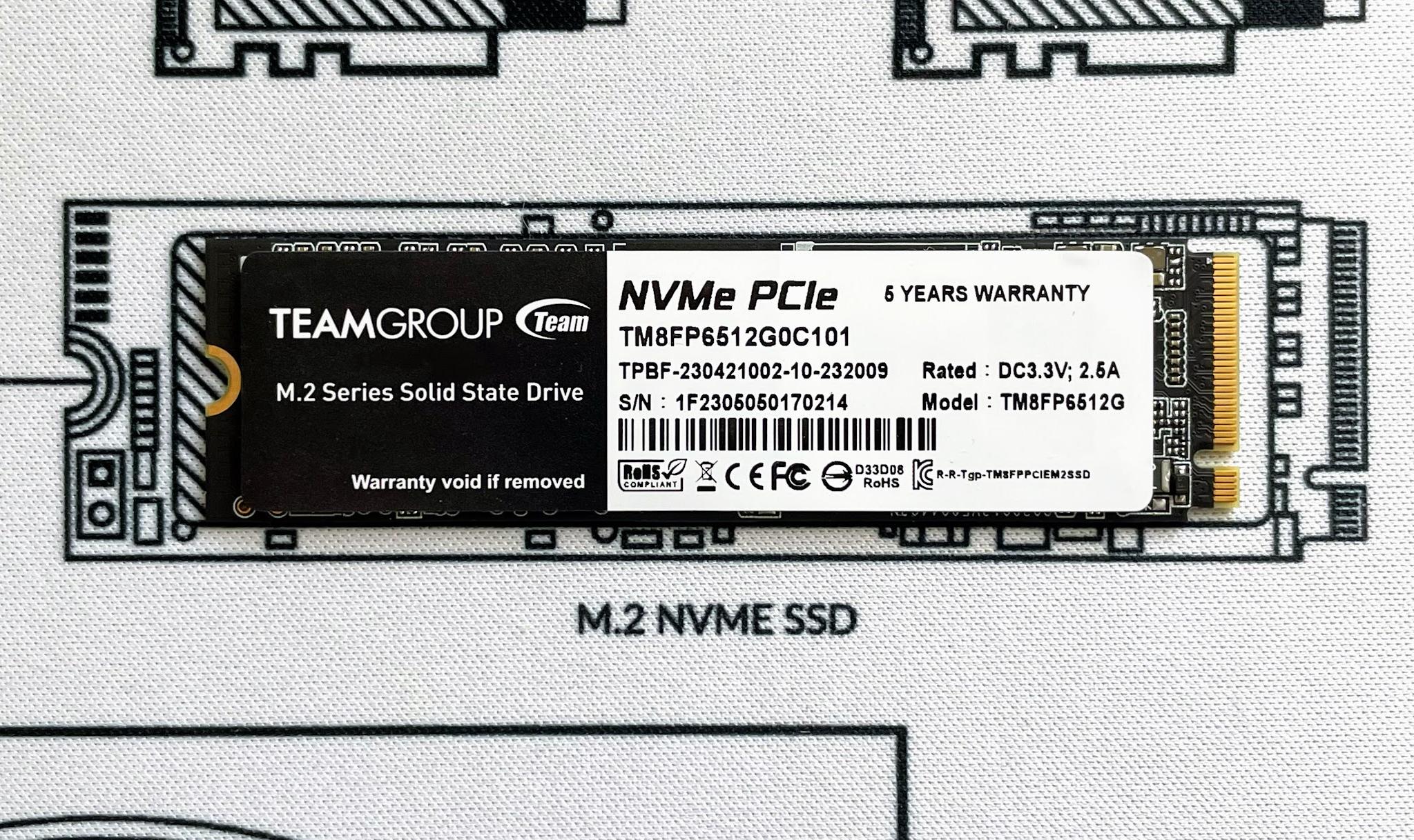 Team Group MP33 500GB NVMe PCIe Gen3 x 4 M.2 2280 Internal M.2 SSD High Performance