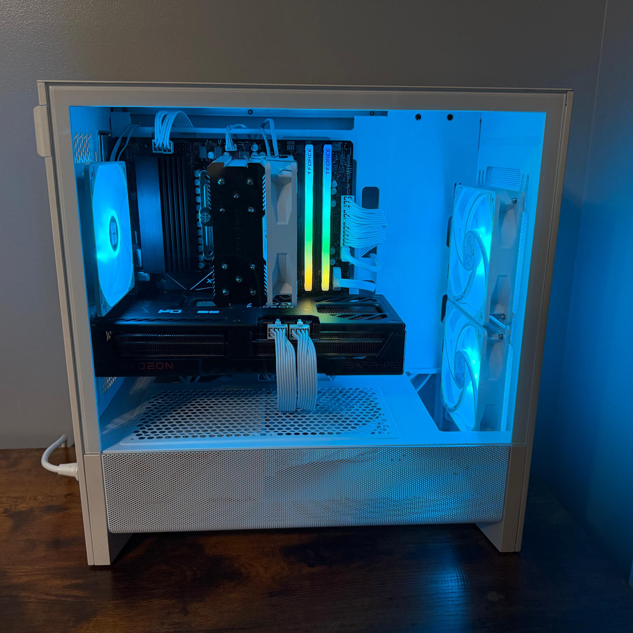 Gaming PC AMD RX 9070 16GB, Ryzen 5 7500X3D, 16GB DDR5, 2TB Gen4 NVME, A Tier 850W PSU, Win11 Pro