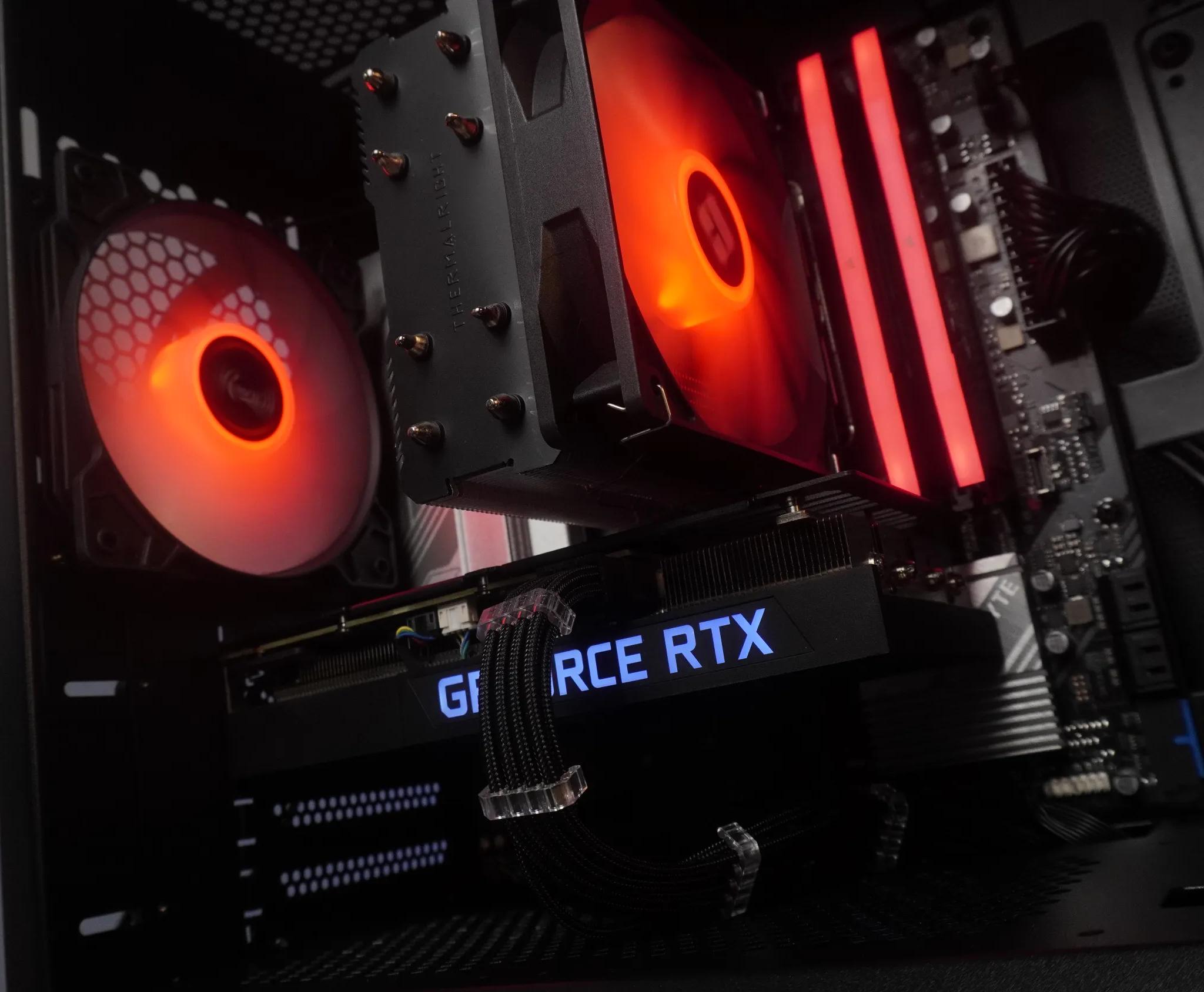 🖤 STEALTH 🖤 AM5 1440p/1080p GAMING MACHINE 💚RTX 3060ti 🧡 Ryzen 5 8400f | 32GB | 1TB | WIFI