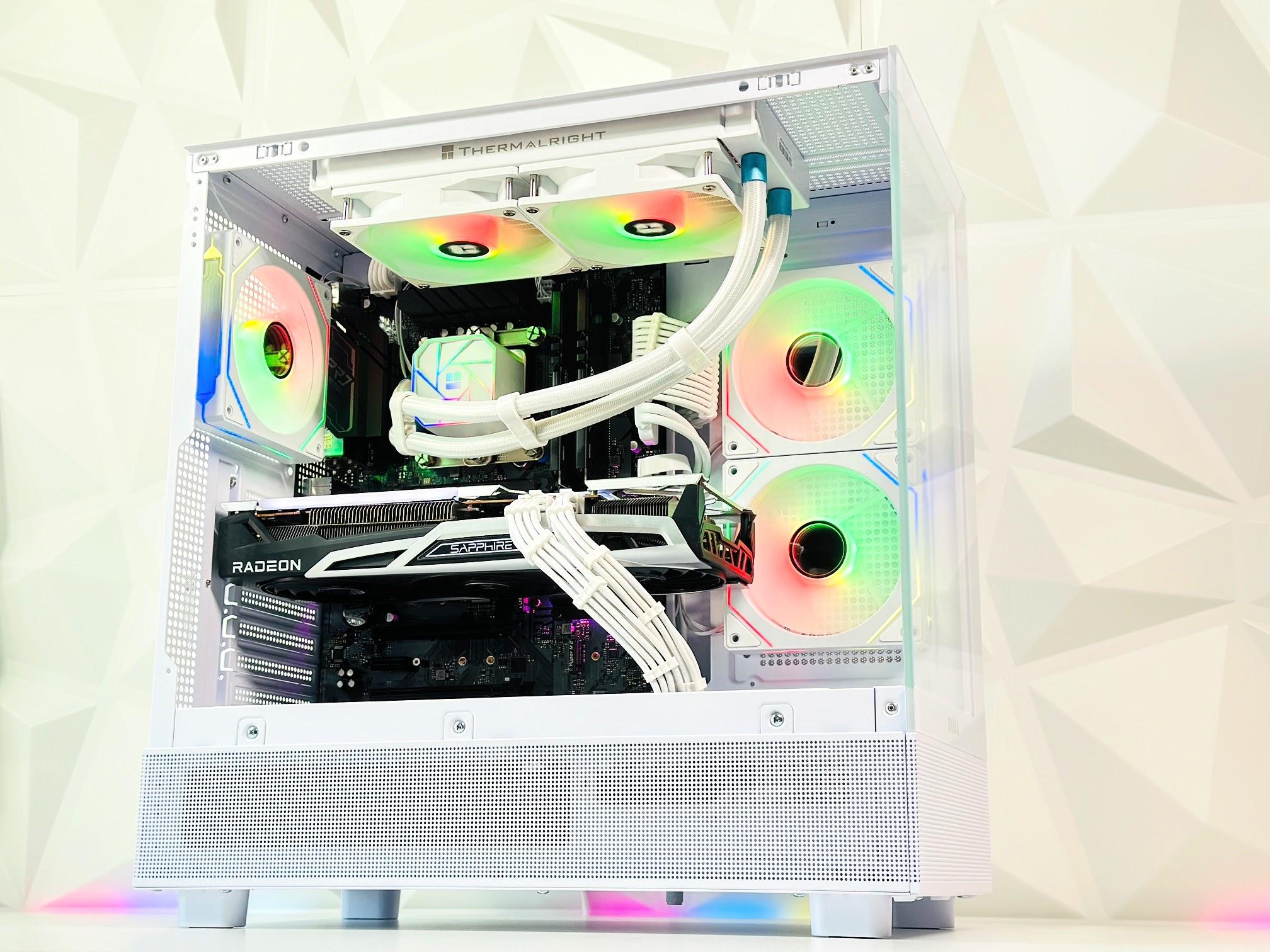 💥4️⃣➡💵|| Liquid Cooled Gaming PC🚀AMD RX 6700 XT 12GB🚀Intel i7 10700 8 core🚀32GB DDR4🚀1TB NVME