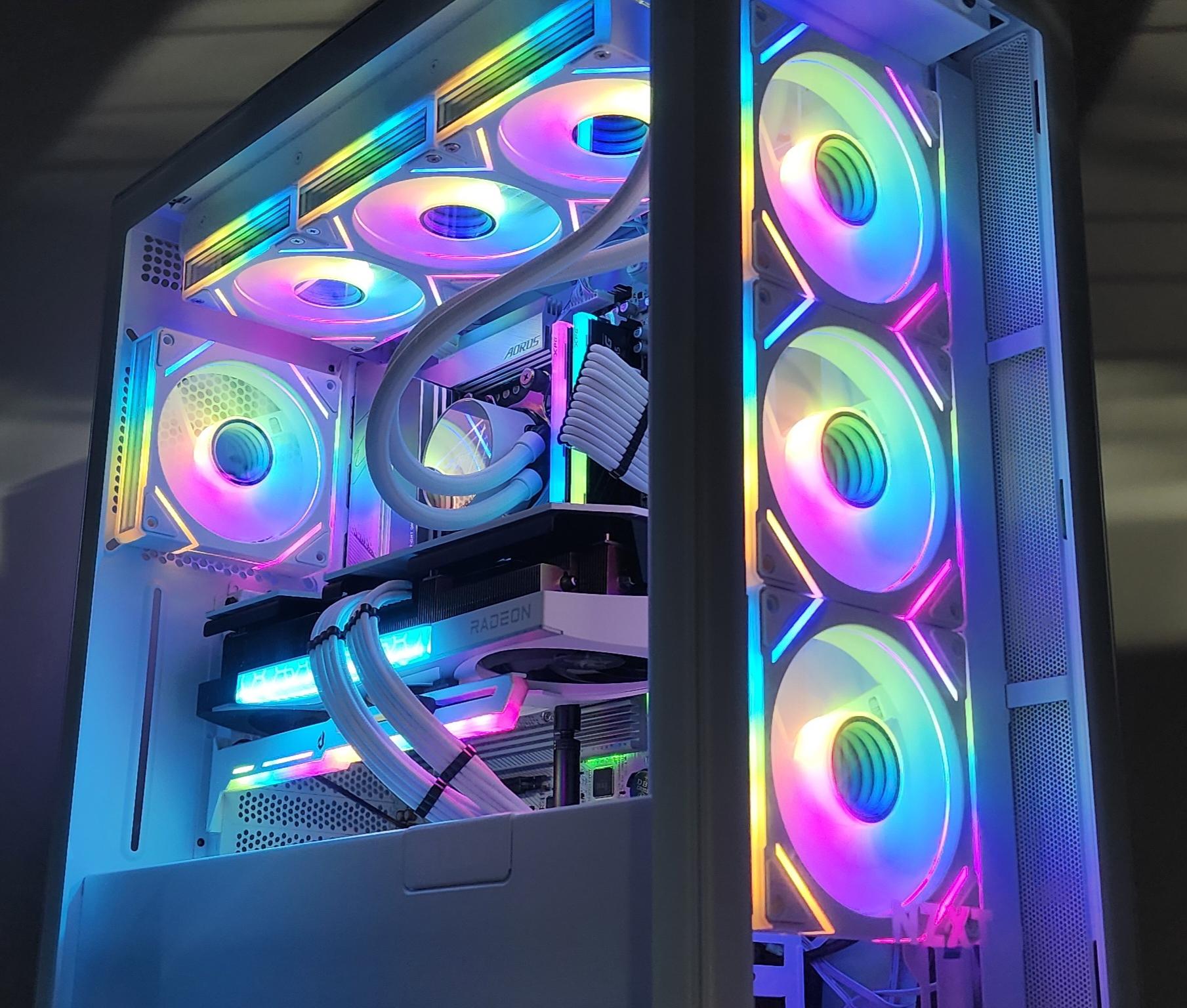 Gaming PC Ryzen 7 7800X3D 32GB RAM 2TB SSD RX 9070 XT 16GB Windows 11 Computer