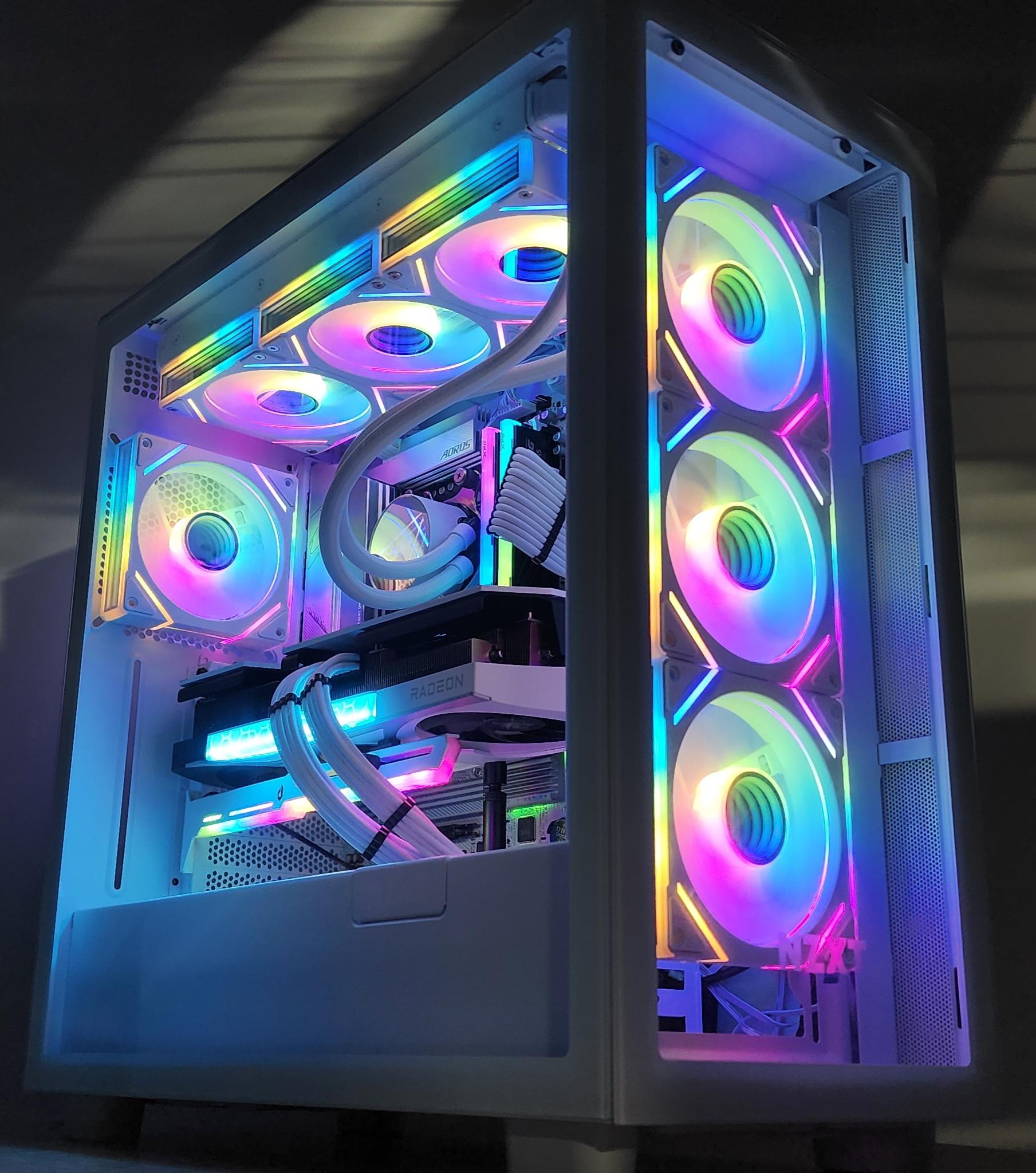 Gaming PC Ryzen 7 7800X3D 32GB RAM 2TB SSD RX 9070 XT 16GB Windows 11 Computer