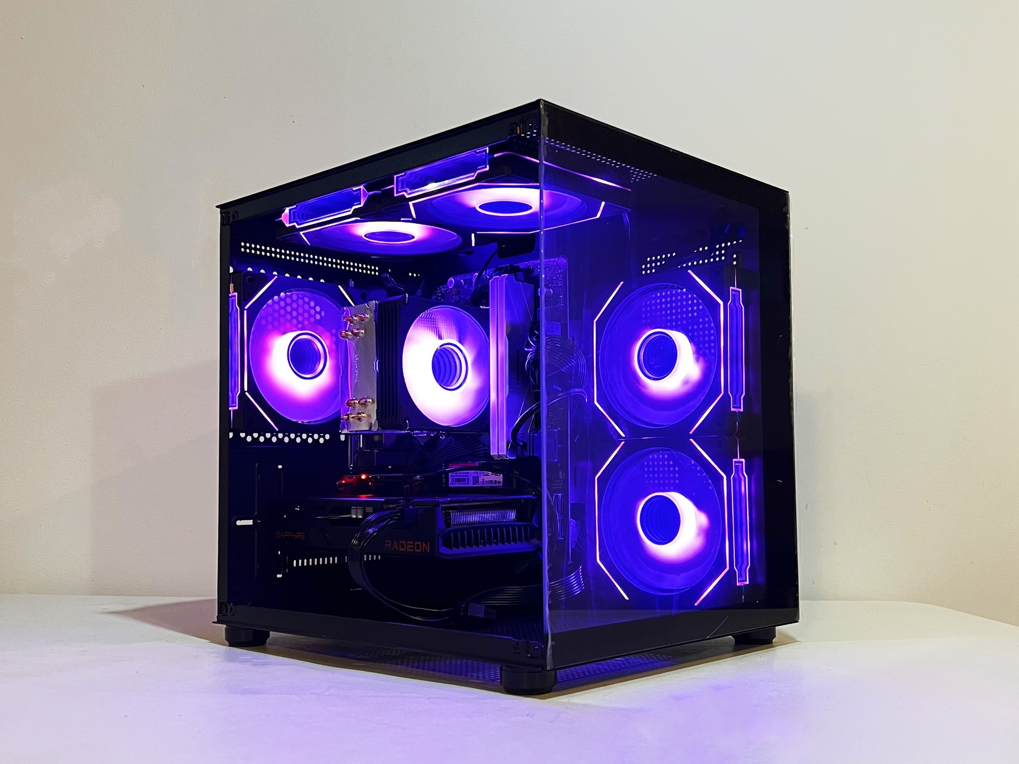 🔥SALE🔥 R5-4500|RX 6600|16GB RAM|1TB M.2||WIFI|ARGB Fans| -DepxTech Pre-Built PC
