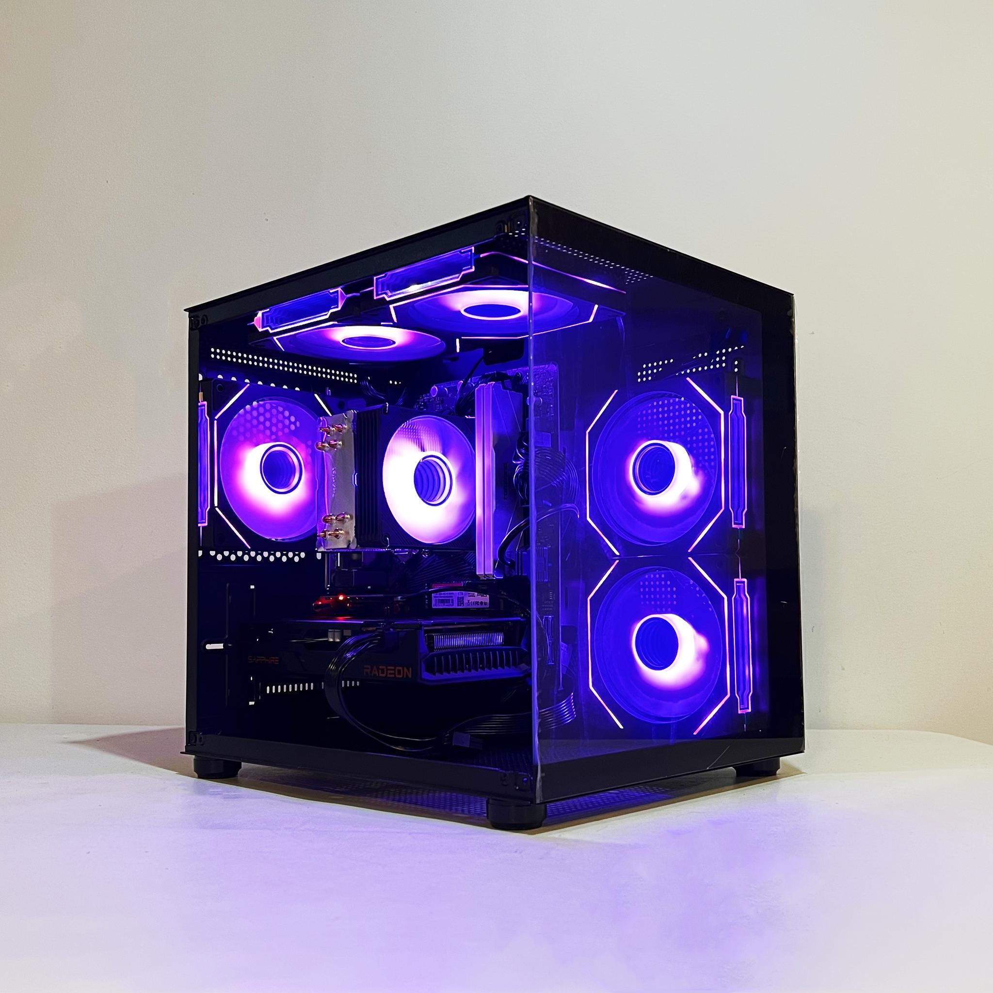 🔥SALE🔥 R5-4500|RX 6600|16GB RAM|1TB M.2||WIFI|ARGB Fans| -DepxTech Pre-Built PC