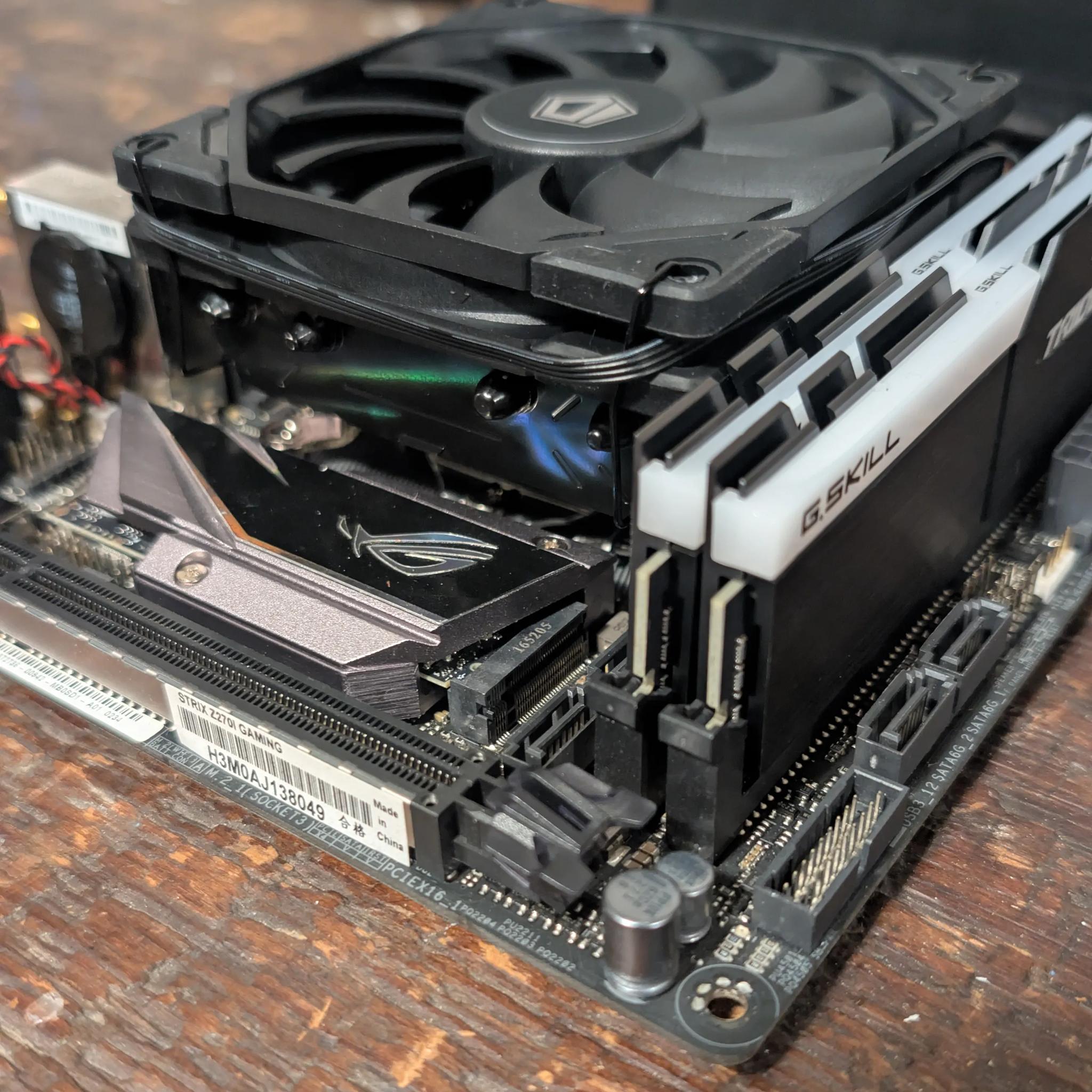 ⭐Mini-ITX Motherboard Combo⭐ Core i7-7700k 32gb RAM 500gb M.2 SSD