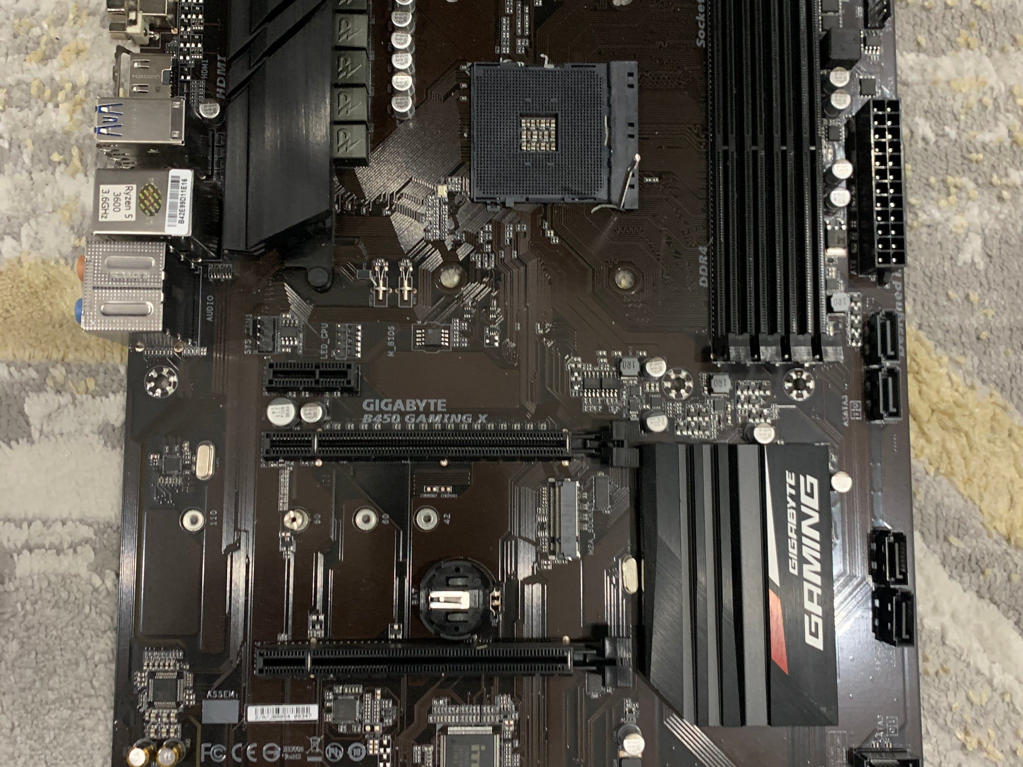 Gigabyte B550 UD AC ATX AM4 Motherboard (tested, works perfectly fine)