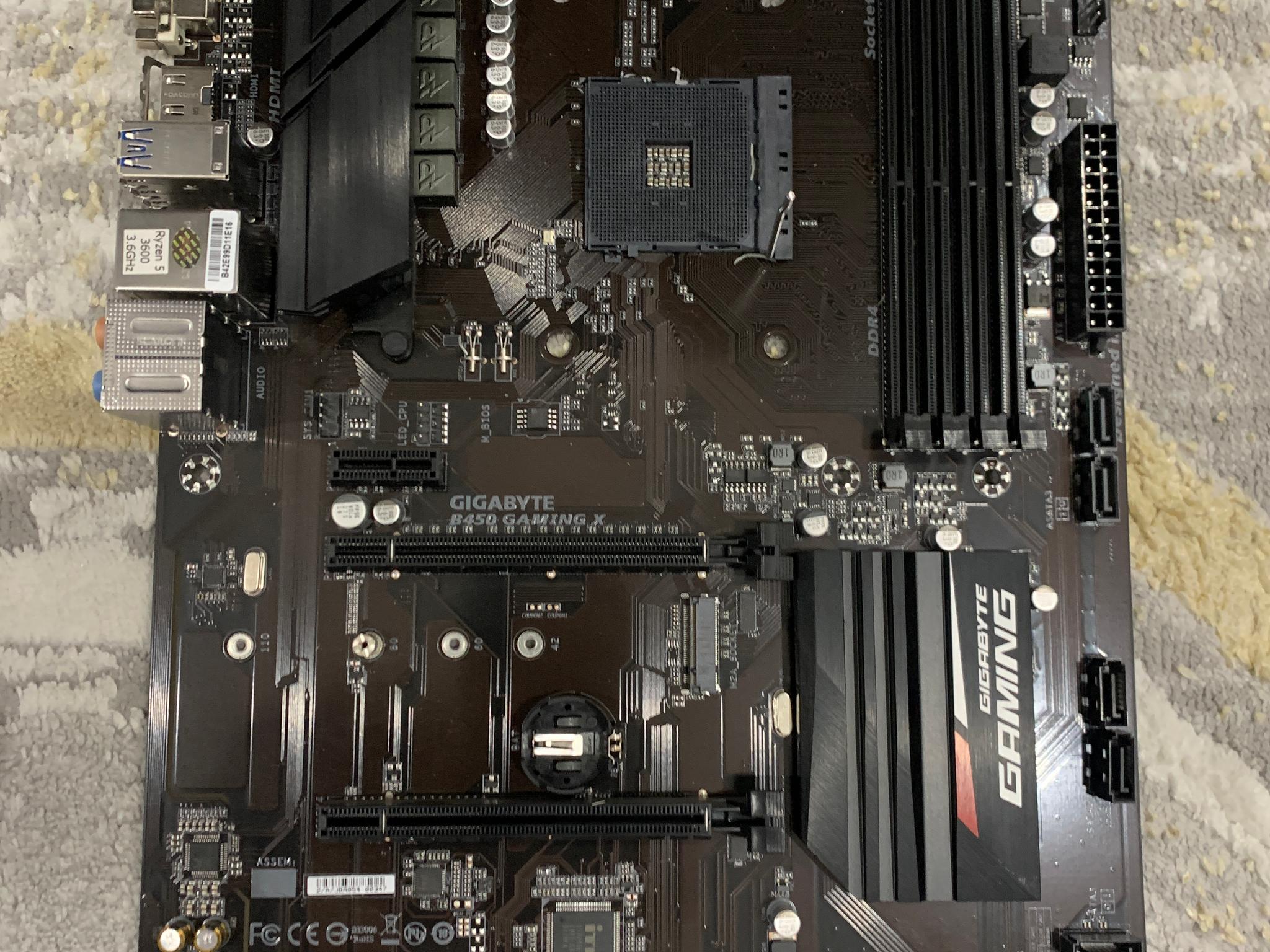 Gigabyte B550 UD AC ATX AM4 Motherboard (tested, works perfectly fine)