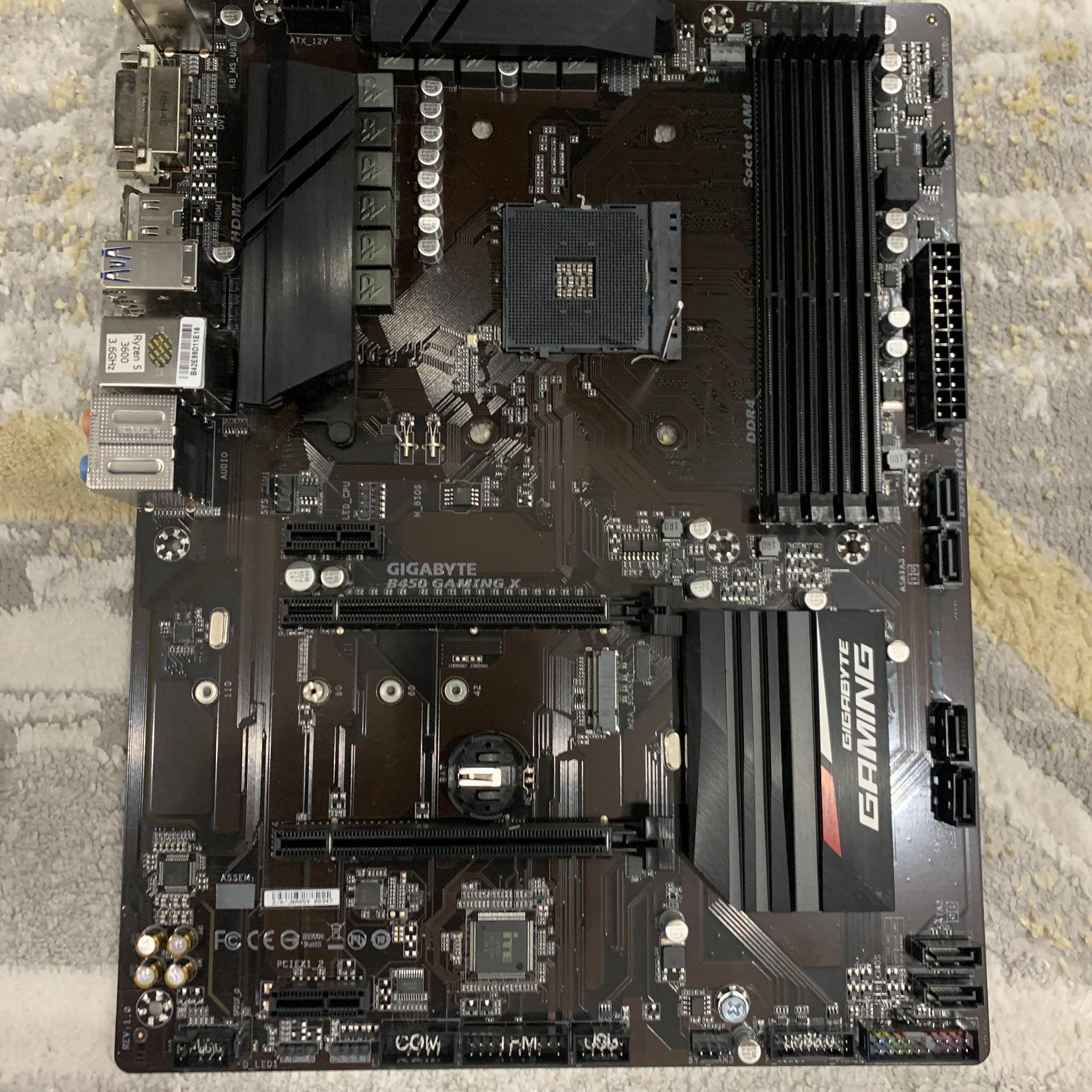 Gigabyte B550 UD AC ATX AM4 Motherboard (tested, works perfectly fine)
