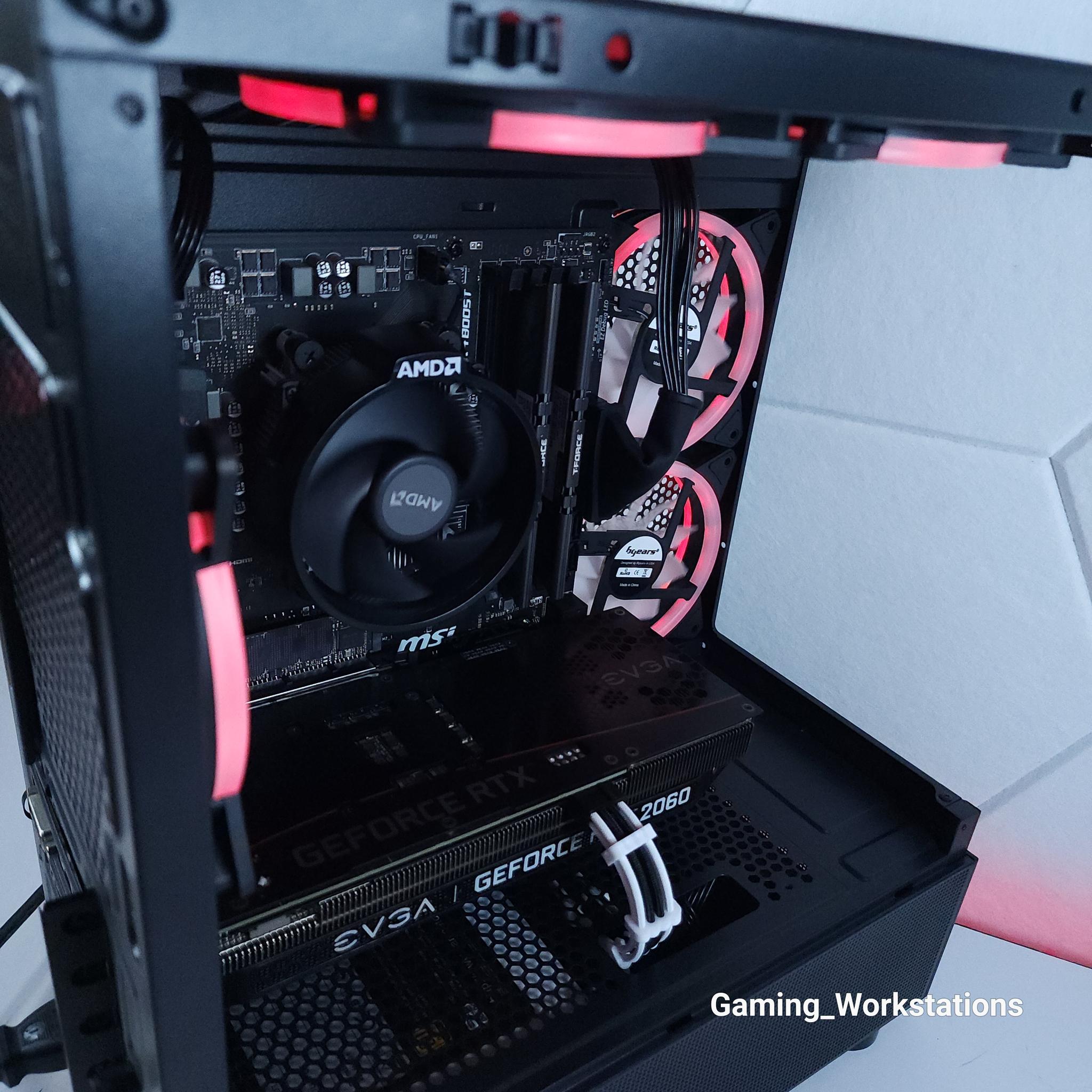 ❤️RTX 2060 12G || Ryzen 5 5500 || 16GB 3200MHz || 1TB M.2 SSD || 1080p Gaming Computer