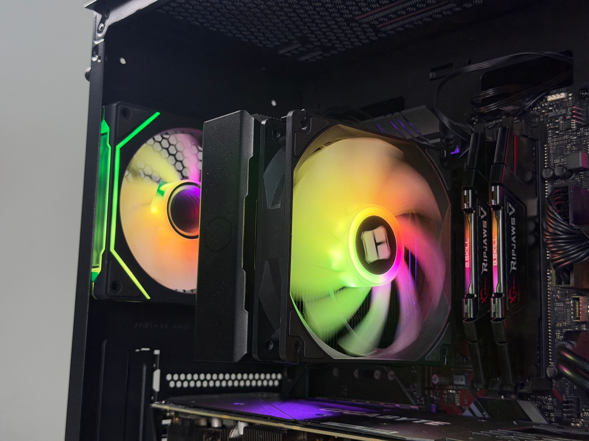 🖤♠️ 1440p Black Gaming PC ♠️🖤 RTX 3070 | Ryzen 5 5500 | 16gb RAM | 500gb NVME SSD | Wifi + BT