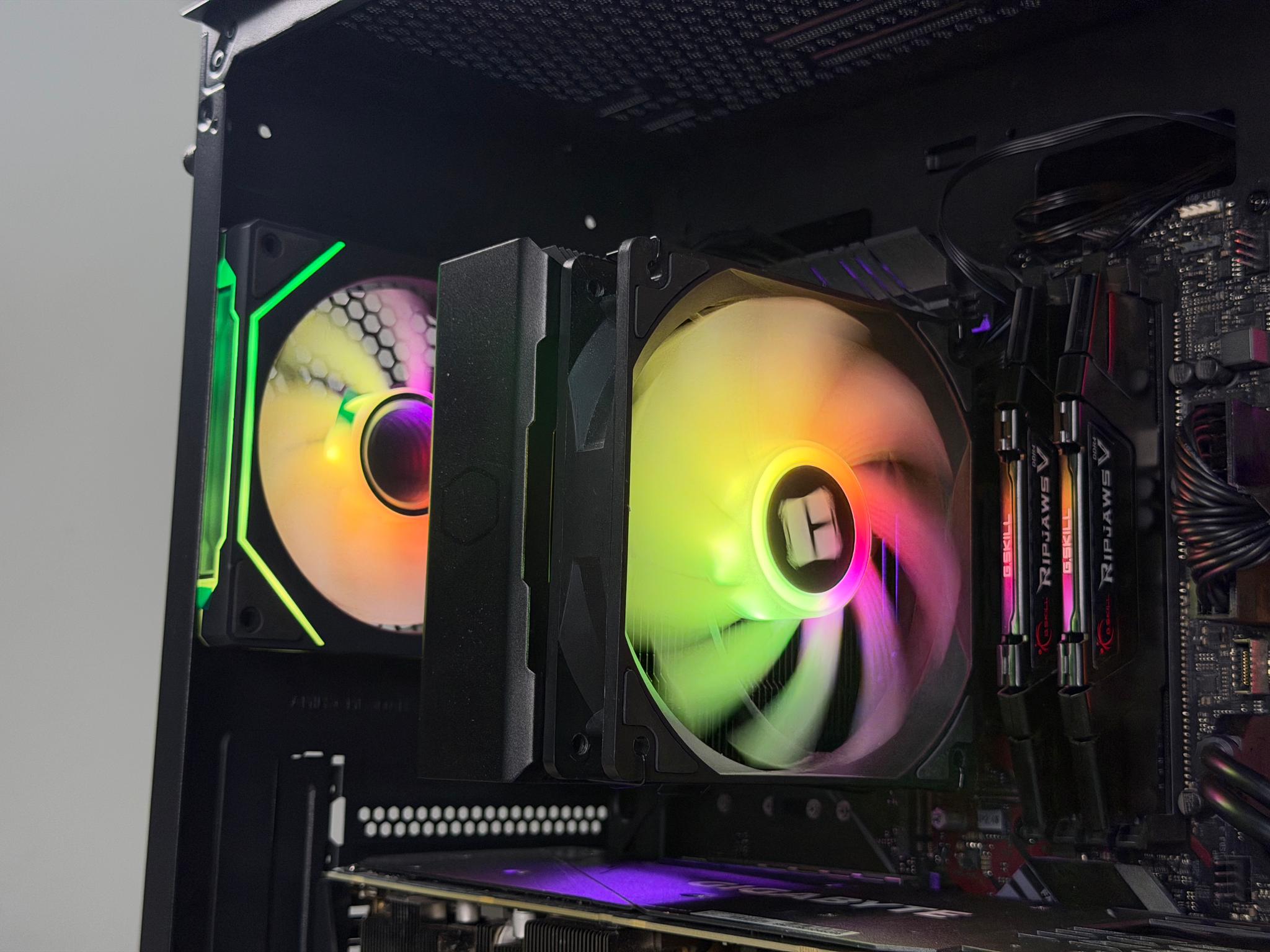 🖤♠️ 1440p Black Gaming PC ♠️🖤 RTX 3070 | Ryzen 5 5500 | 16gb RAM | 500gb NVME SSD | Wifi + BT