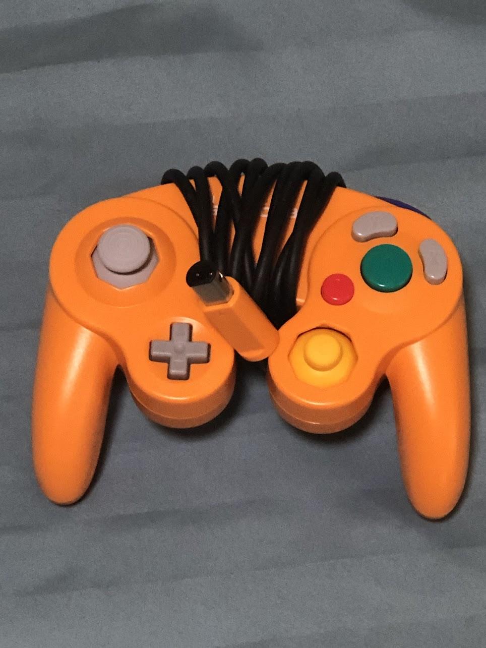 GameCube Controller Bundle (Orange & Smash Ultimate Black w/ Input Integrity Lossless Adapter)