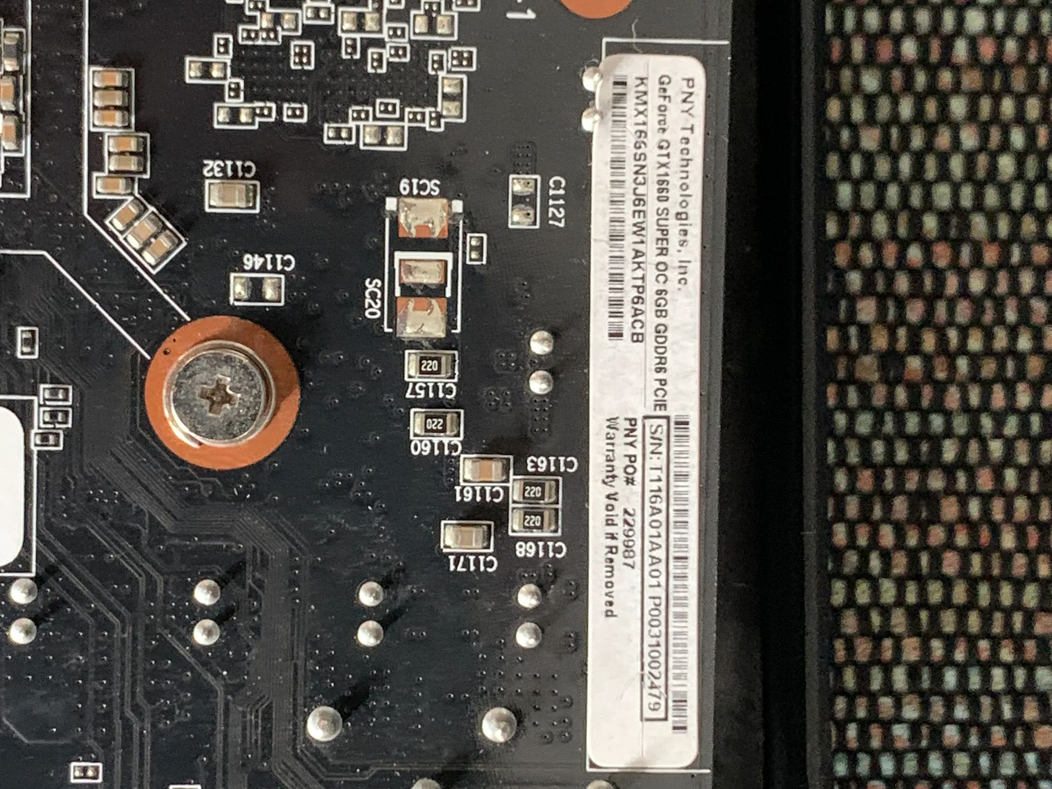 PNY GeForce GTX 1660 Super 6GB XLR8 Gaming. used