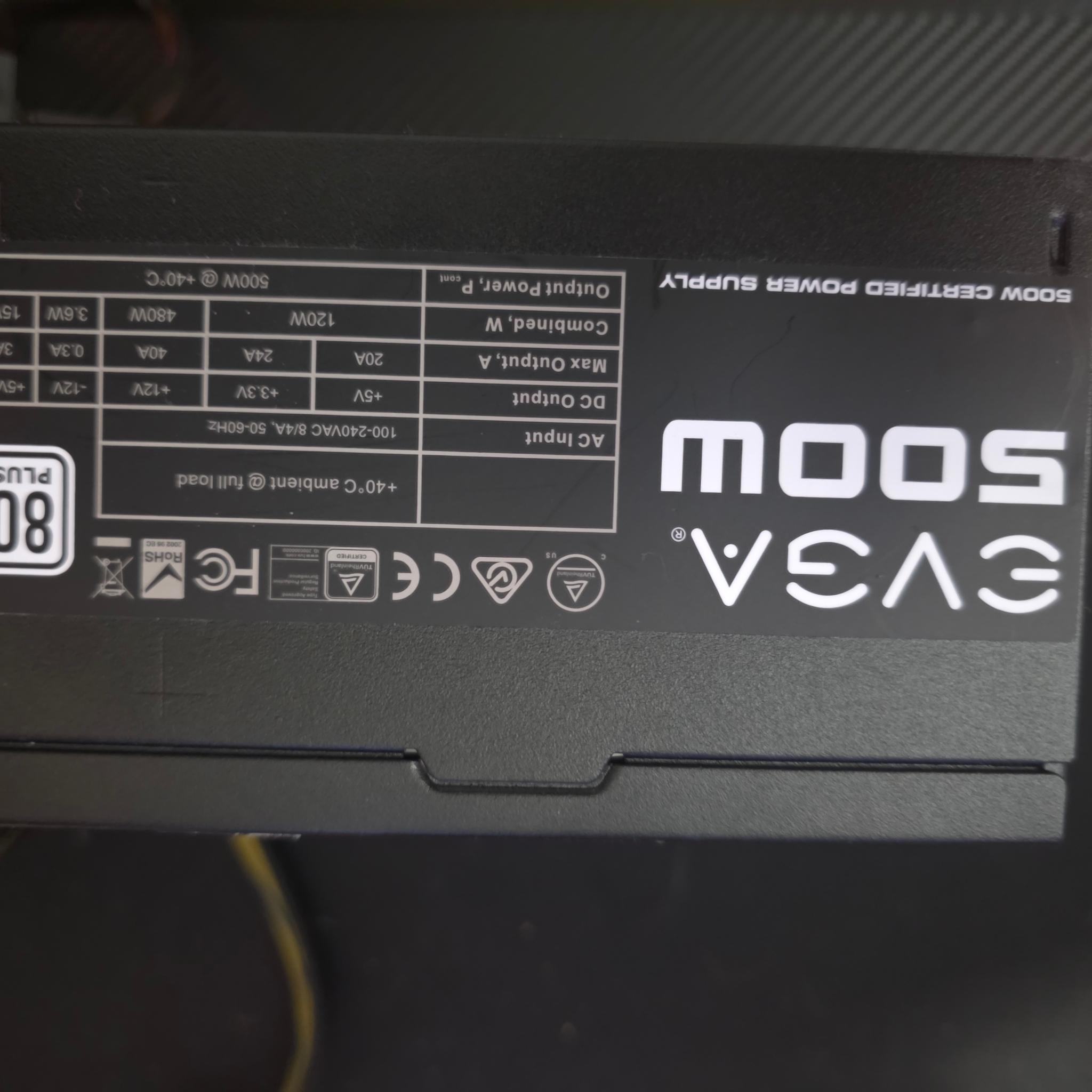 EVGA 500w PSU 500W