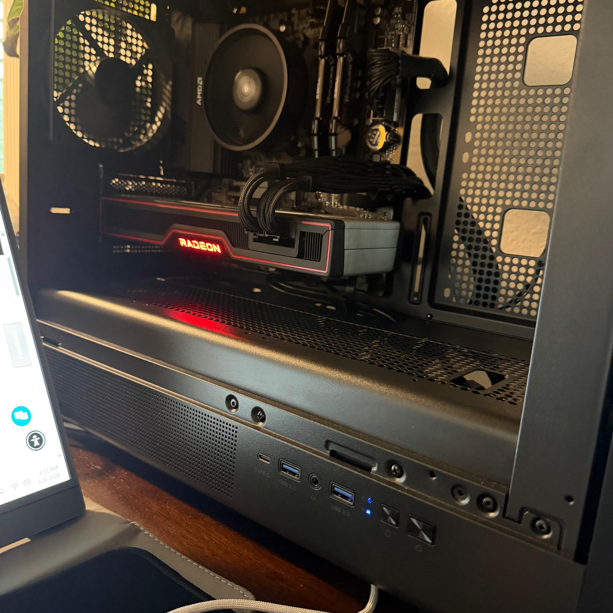 No Thrills Custom Gaming PC Ryzen 5500|AMD 6700XT|16gb DDR4 RAM|512 M.2 SSD|750 WATT PSU