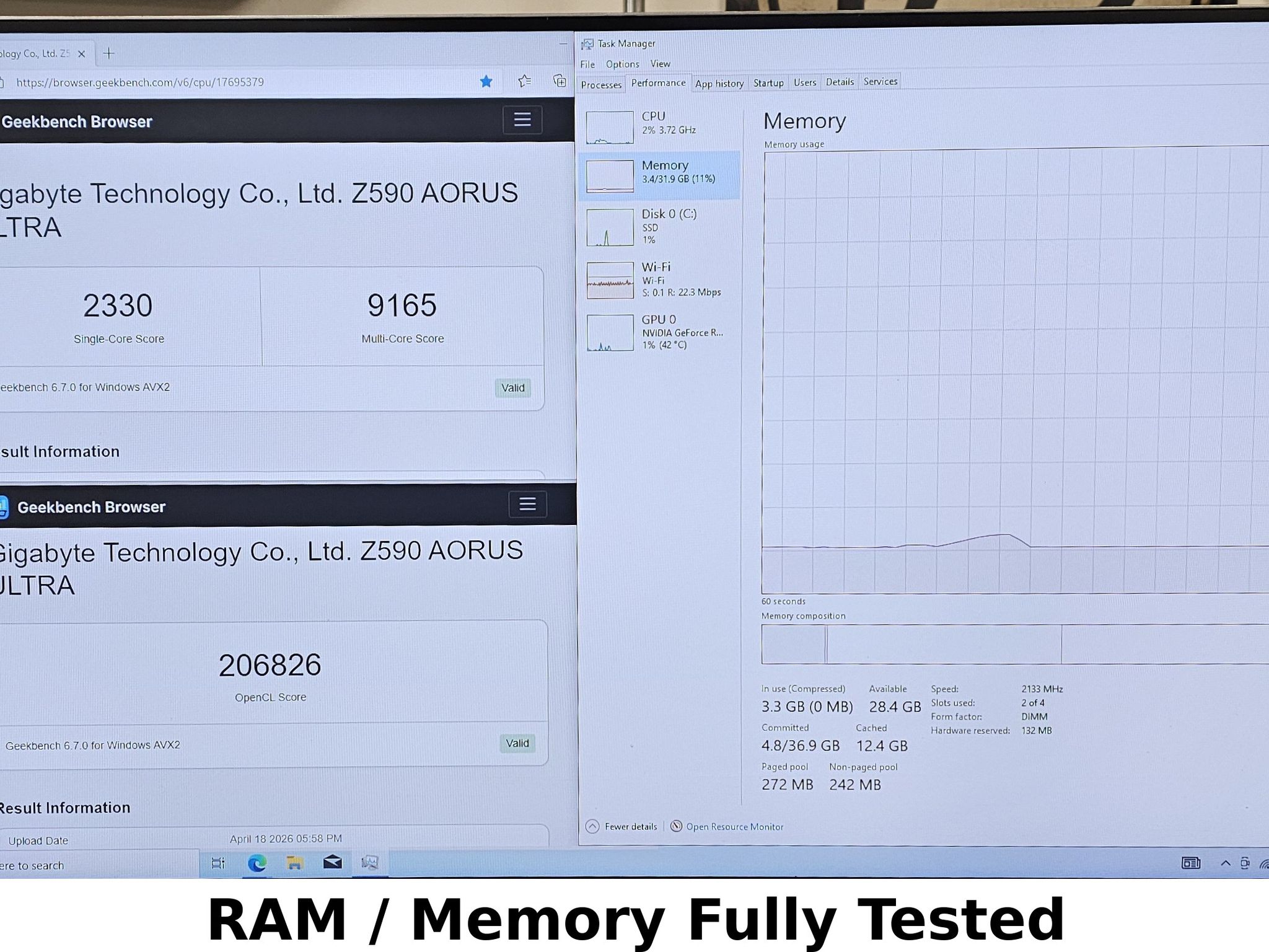32GB DDR4 (2x16GB) RAM CL16 3200MT/s G.Skill Trident Z RGB