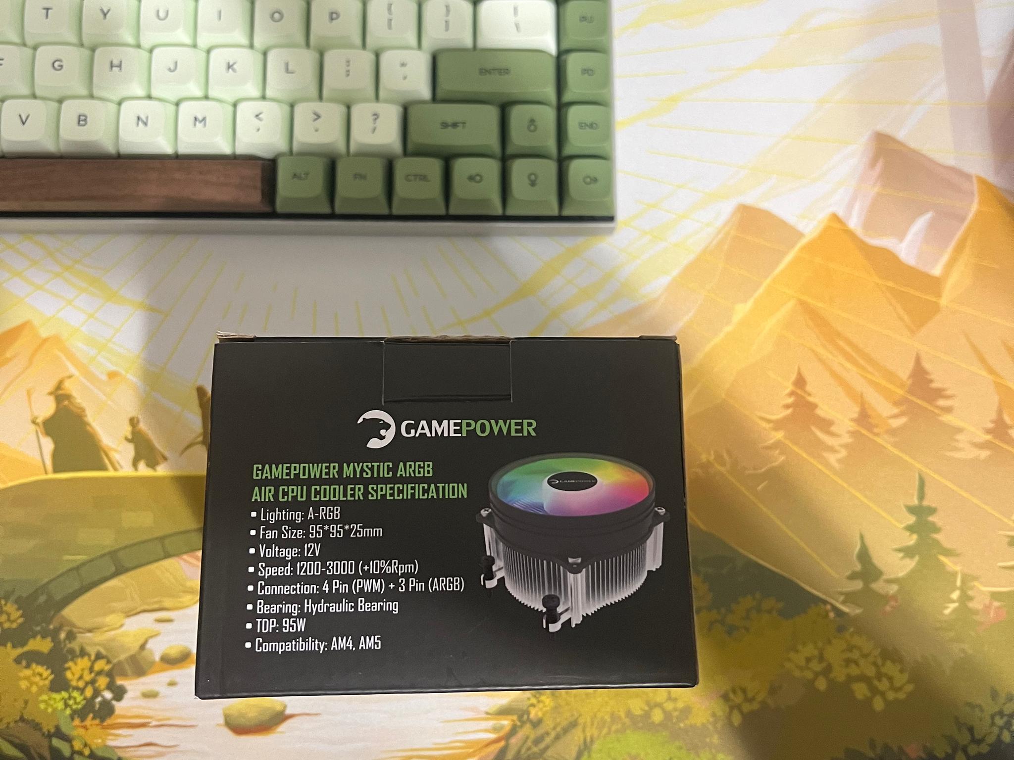 Gamepower Mystic ARGB Air CPU cooler.