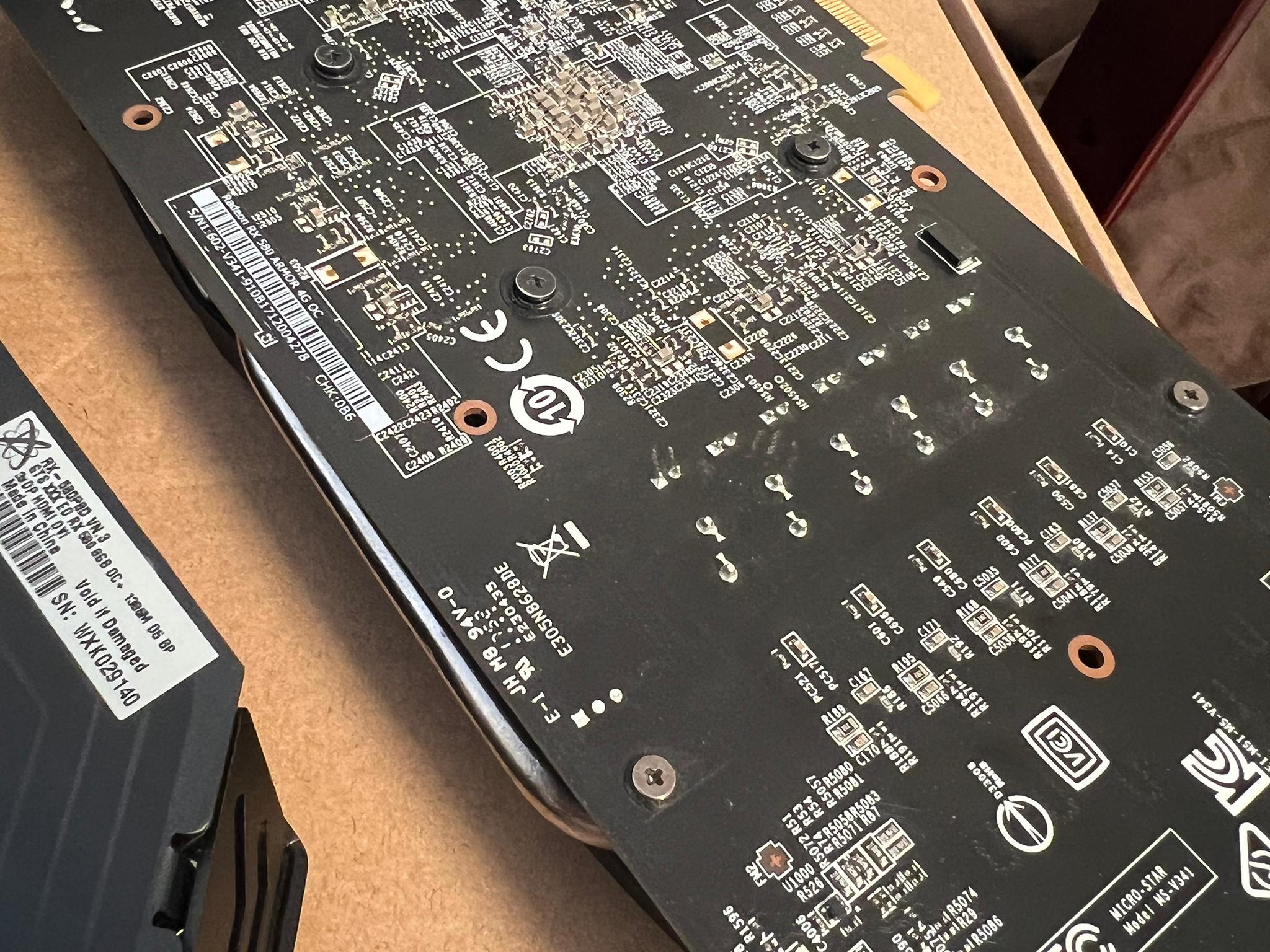 (2PACK) XFX RX 580 8GB + MSI RX 580 4GB AMD RADEON GAMING GRAPHICS CARD