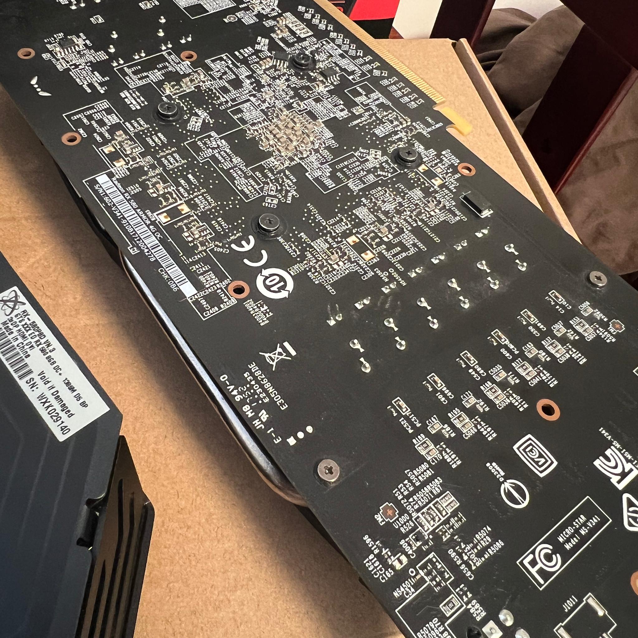 (2PACK) XFX RX 580 8GB + MSI RX 580 4GB AMD RADEON GAMING GRAPHICS CARD