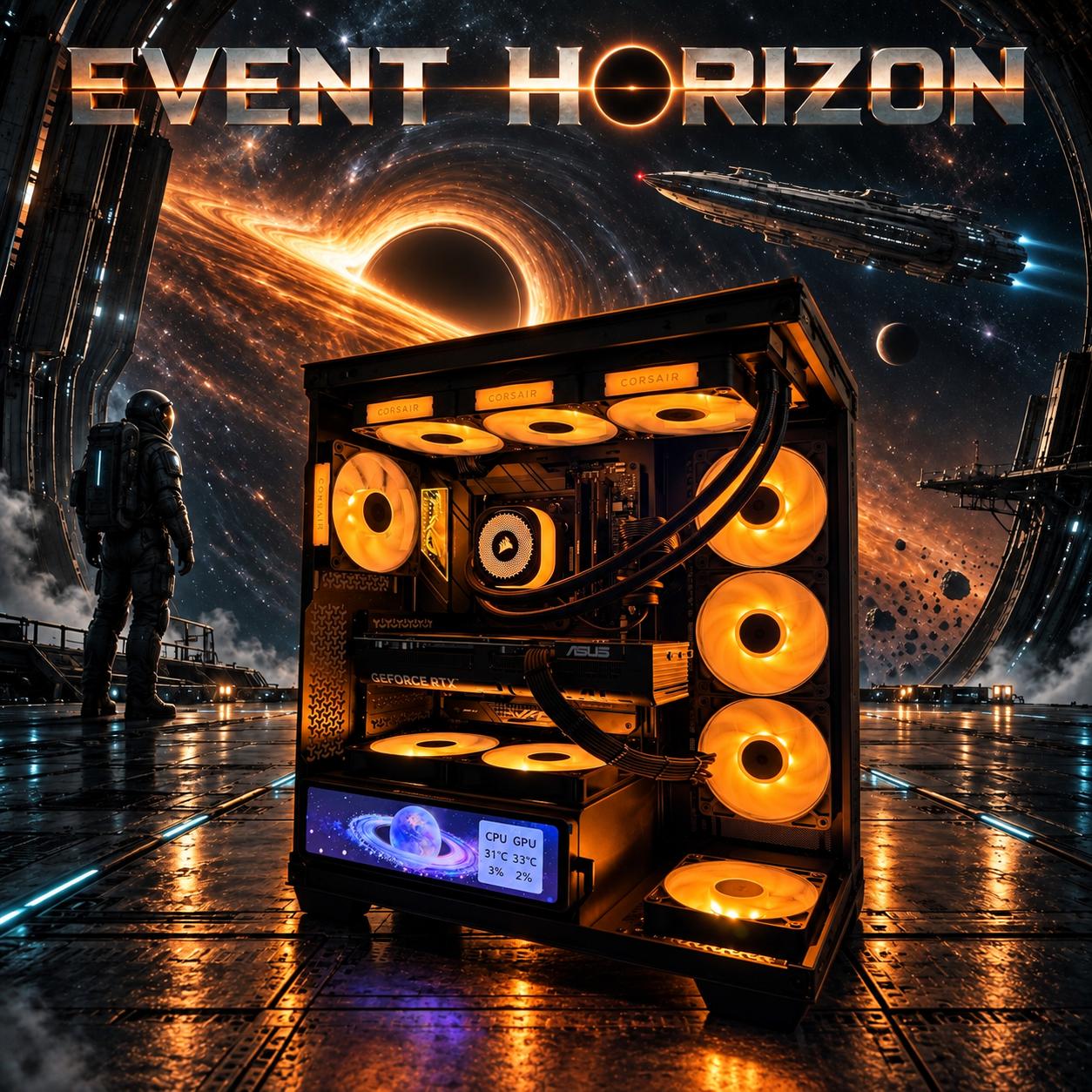 "Event Horizon" Ryzen 7 7800X3D, RTX 5070 Ti 16GB, 32GB DDR5-6000, 2TB Gen4 NVMe, 11.3" LCD Display