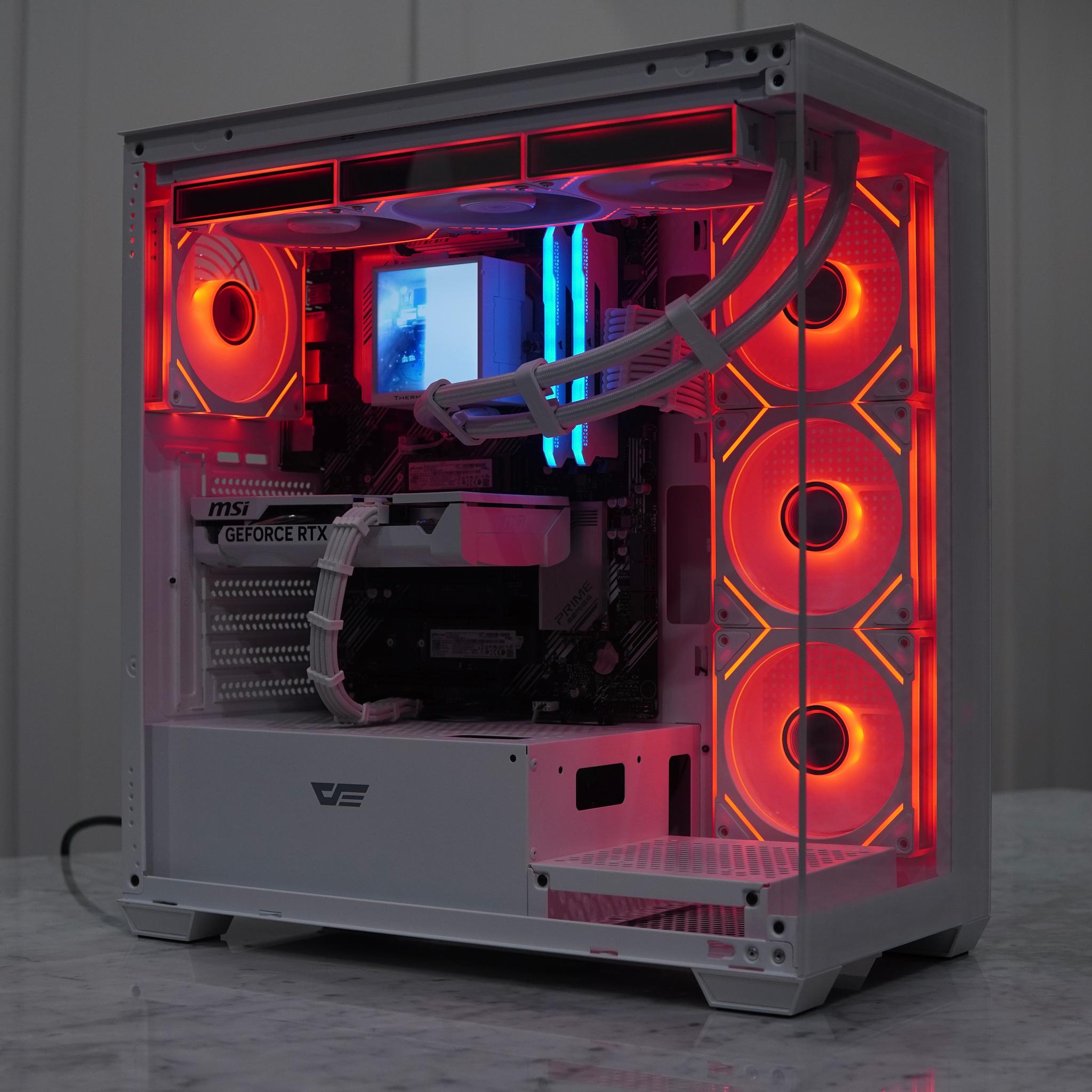 RTX 5060 8gb, Ryzen 5 5600X3D, White Gaming PC