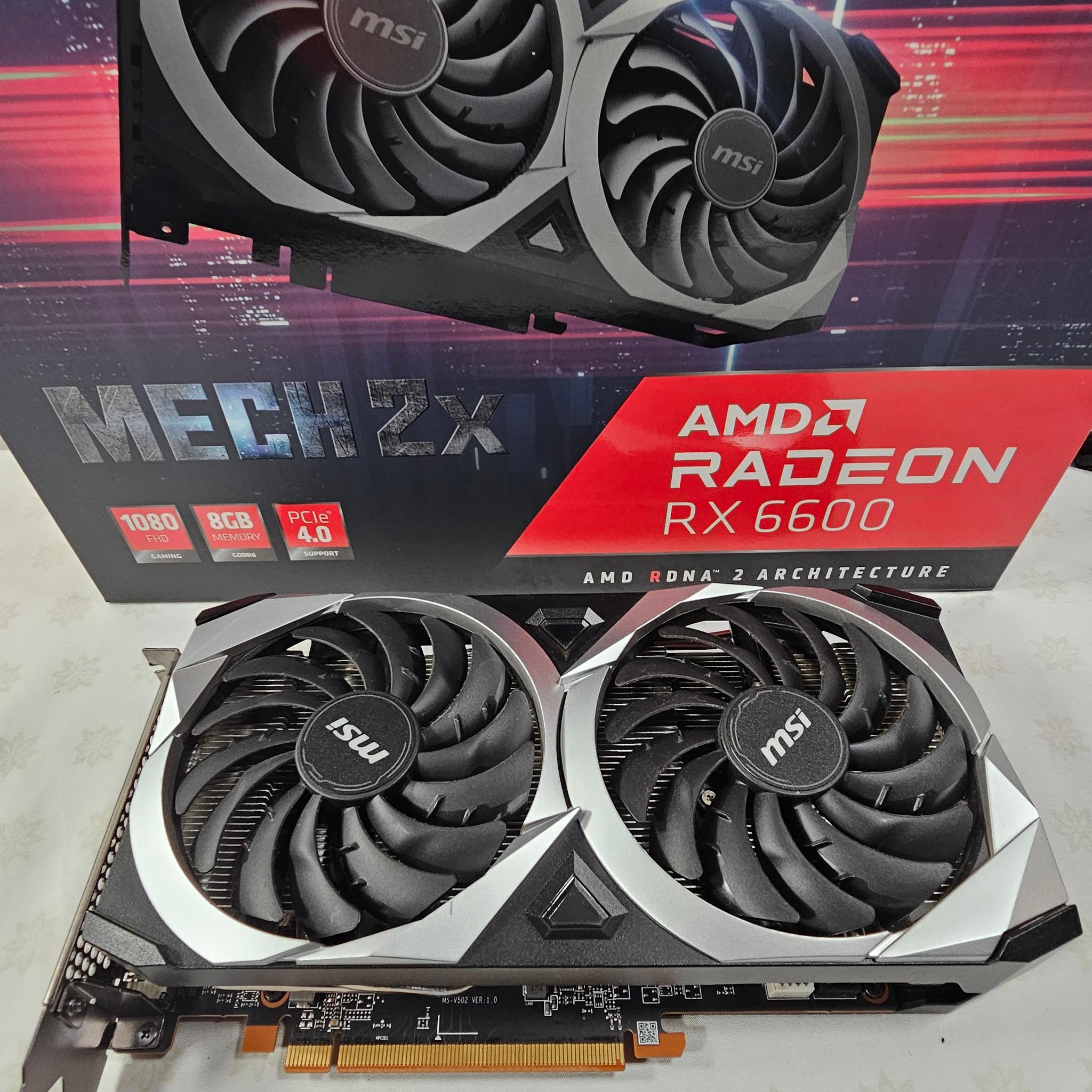 MSI Radeon RX 6600 MECH 2X 8G