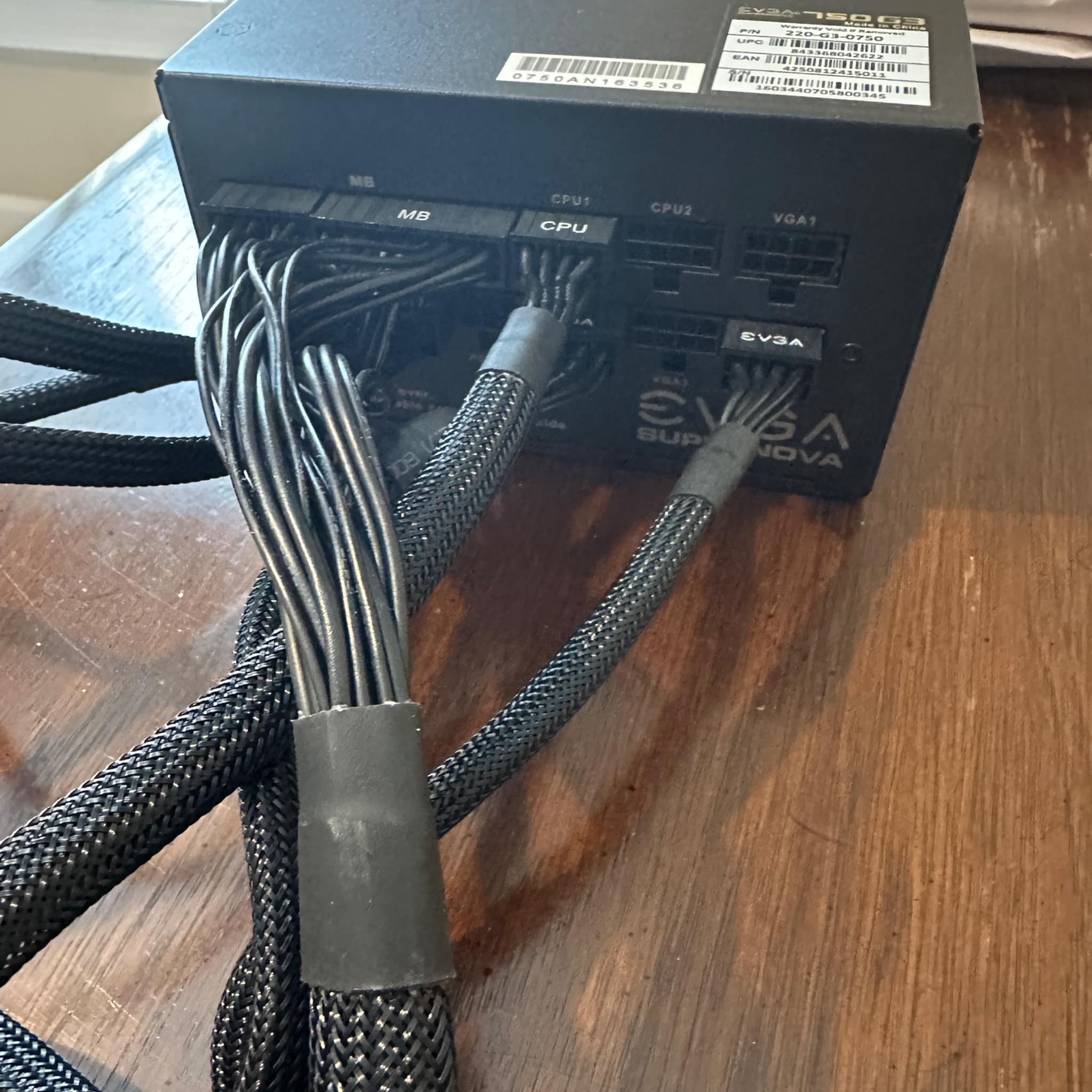 EVGA Supernova G3 750W 80 Plus Gold Power Supply Fully Modular