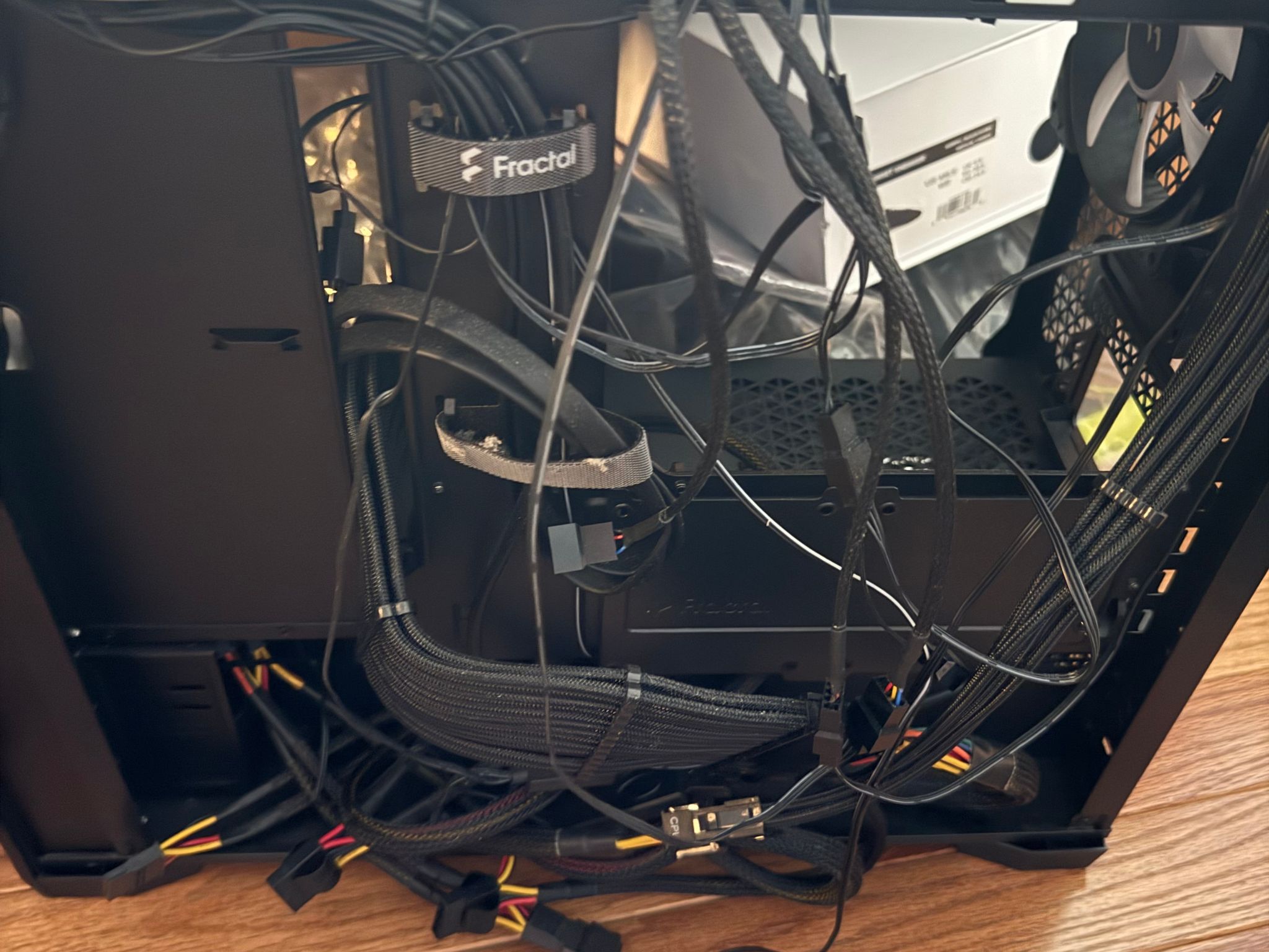 Premium High-Airflow PC Bundle: Fractal Pop Air Case + Thermaltake 80+ Gold 600W PSU + 5x RGB Fans