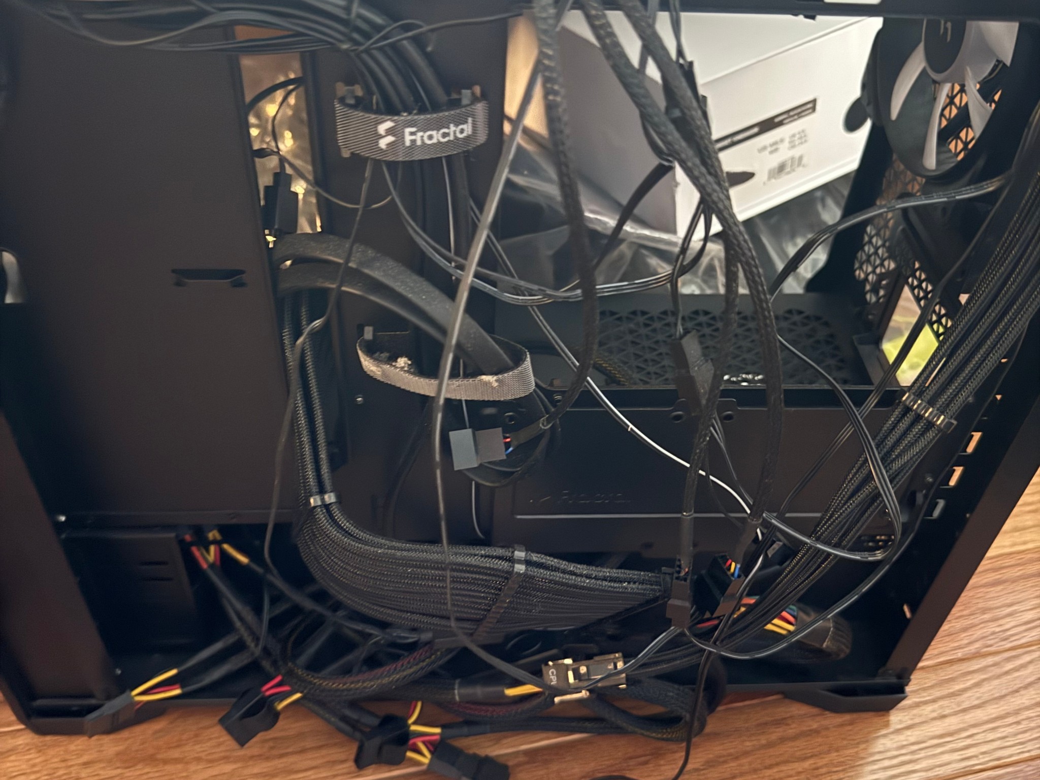 Premium High-Airflow PC Bundle: Fractal Pop Air Case + Thermaltake 80+ Gold 600W PSU + 5x RGB Fans