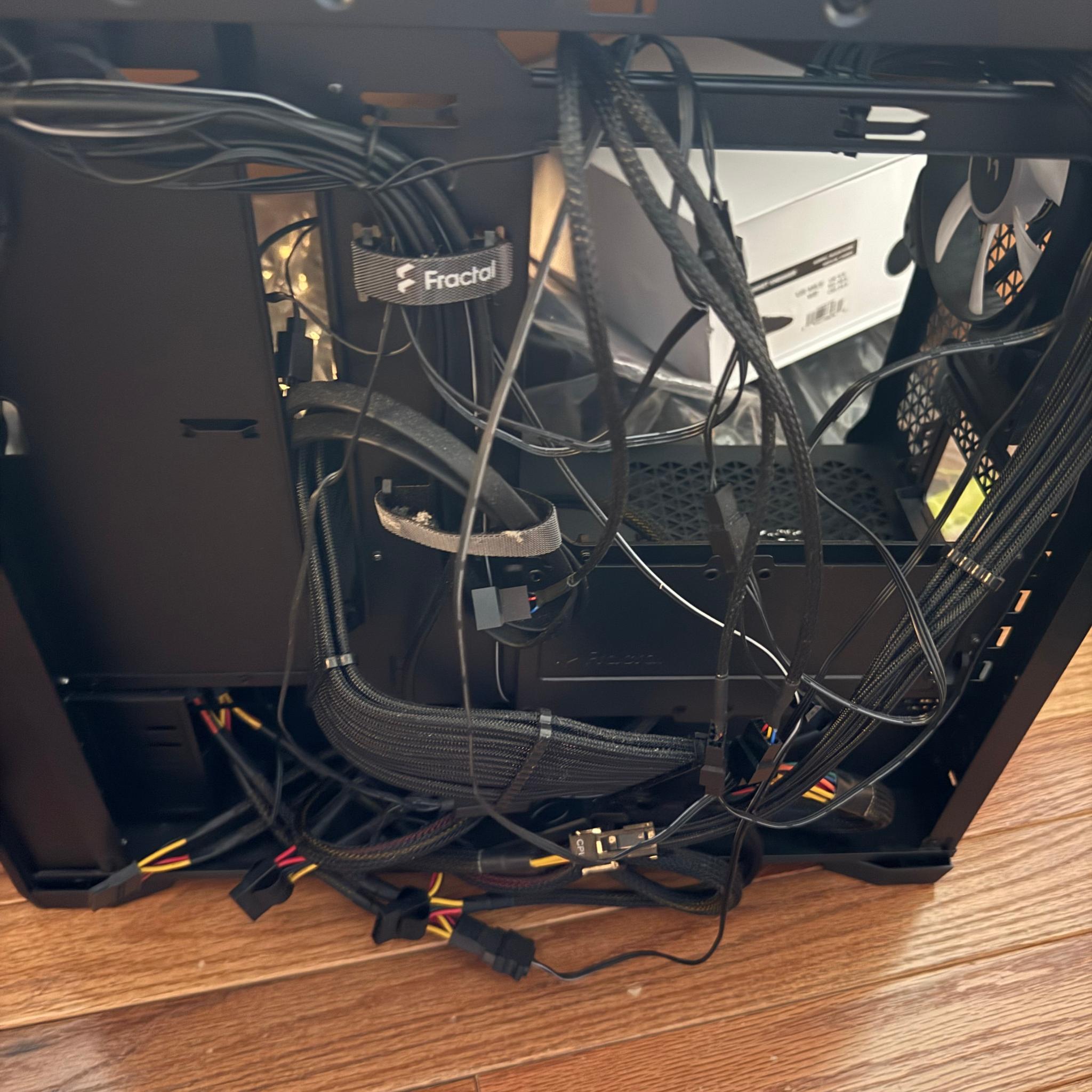Premium High-Airflow PC Bundle: Fractal Pop Air Case + Thermaltake 80+ Gold 600W PSU + 5x RGB Fans