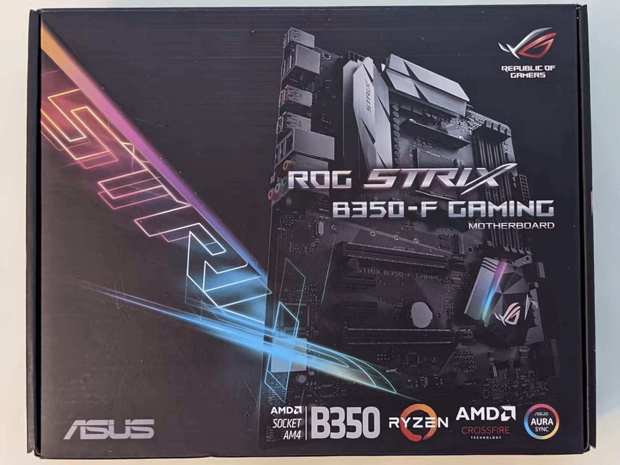ASUS ROG STRIX B350-F GAMING AMD Ryzen AM4 DDR4 HDMI DisplayPort M.2 USB 3.1 ATX B350 Motherboard