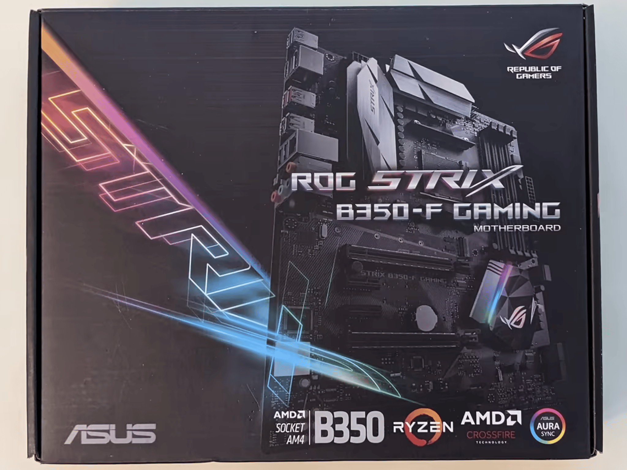 ASUS ROG STRIX B350-F GAMING AMD Ryzen AM4 DDR4 HDMI DisplayPort M.2 USB 3.1 ATX B350 Motherboard