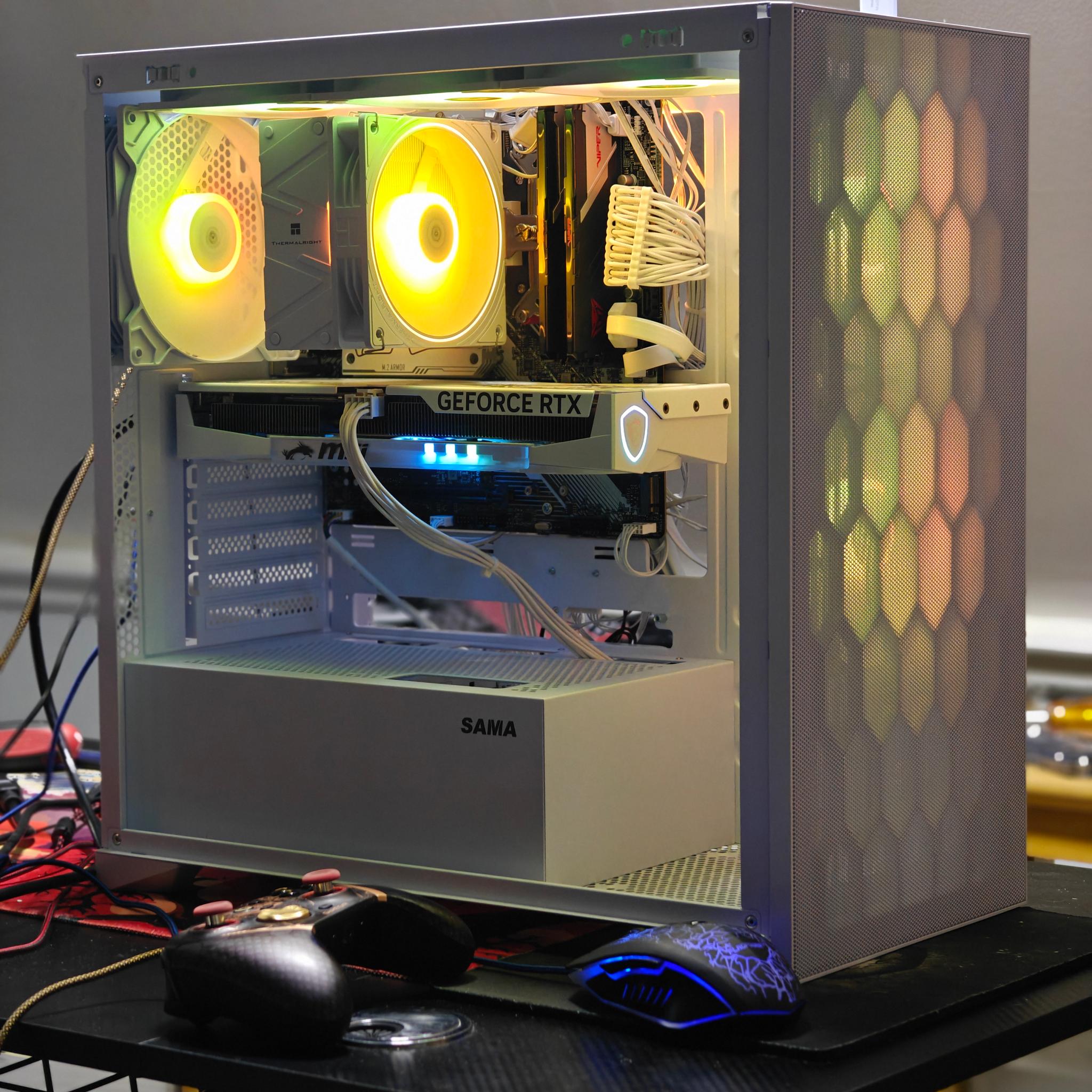 1440P GAMING PC|AMD RYZEN 5 7500F|MSI NVIDIA RTX 5060|32GB DDR5 6000|1TB NVME SSD|WINDOWS 11 PRO