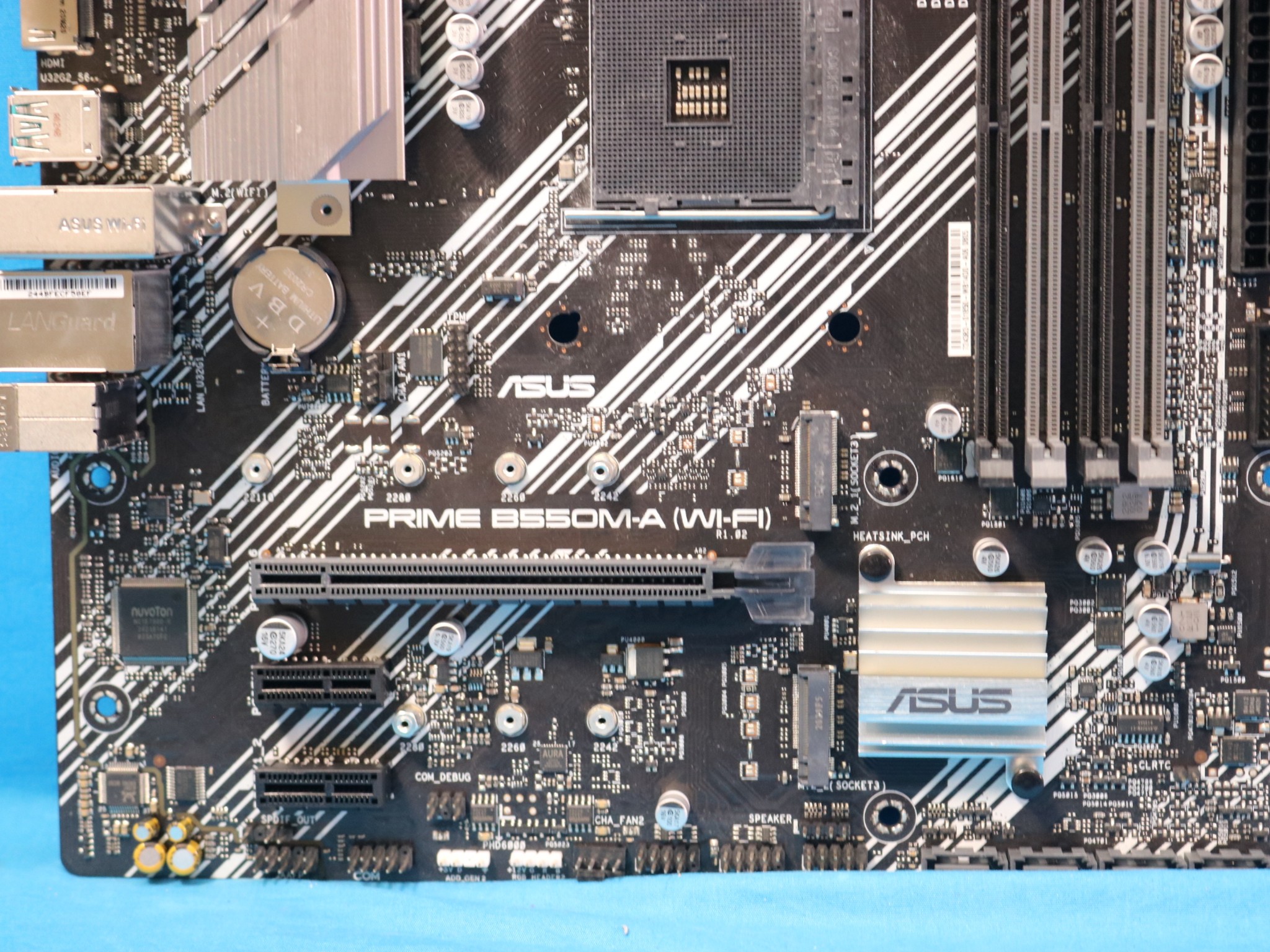 ASUS Prime B550M-A (WI-FI) AMD Socket AM4 DDR4 MicroATX Desktop Motherboard No I/O - 4179137028