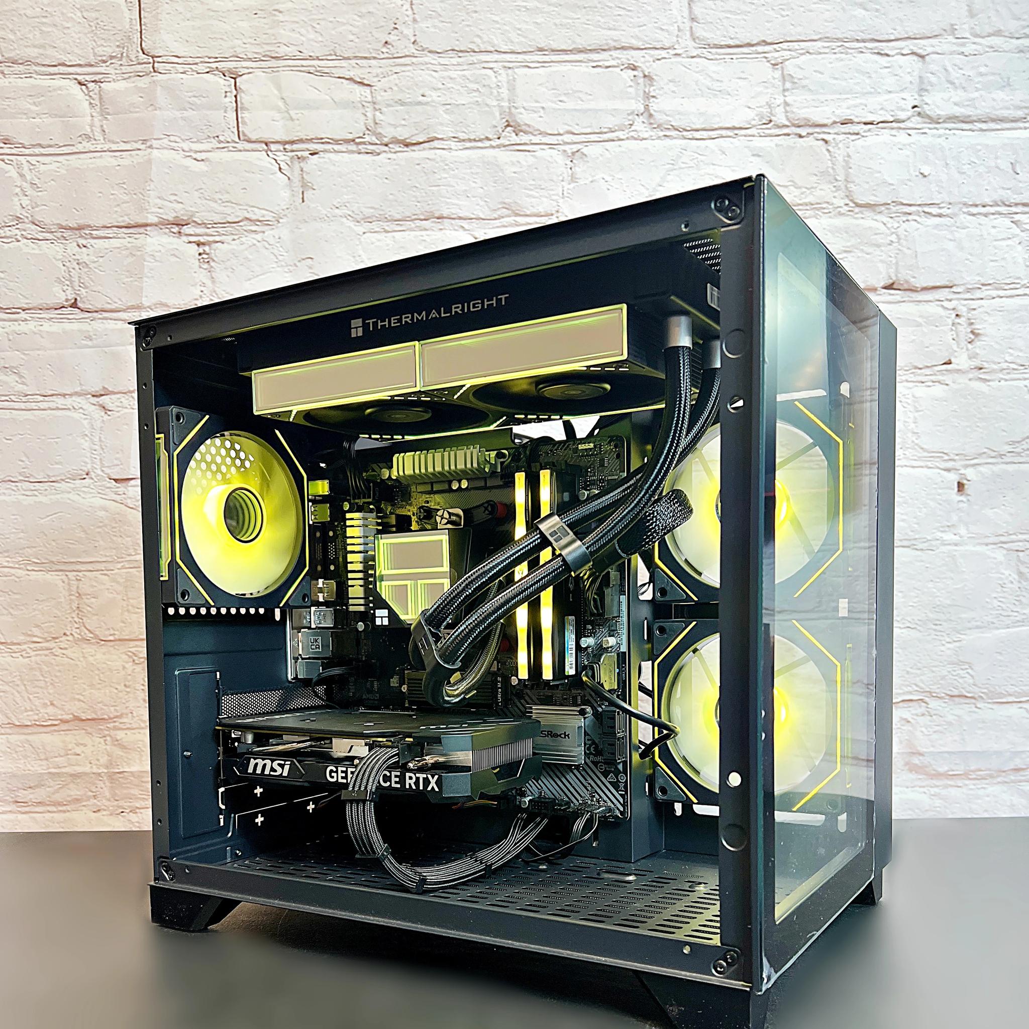 Liquid Cooled RTX 4060 Ryzen 5 5500 16GB RAM 1TB M.2 Gaming PC