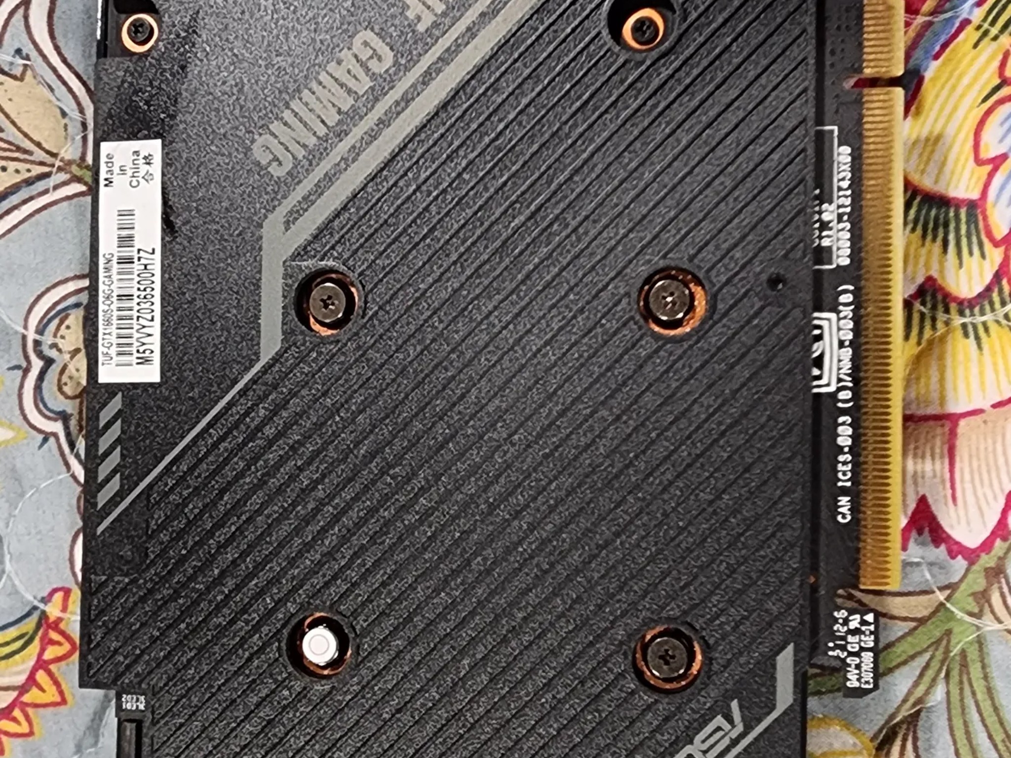 ASUS GeForce GTX 1660 TUF Super Overclocked 6GB GDDR6 Gaming Graphics Card GPU