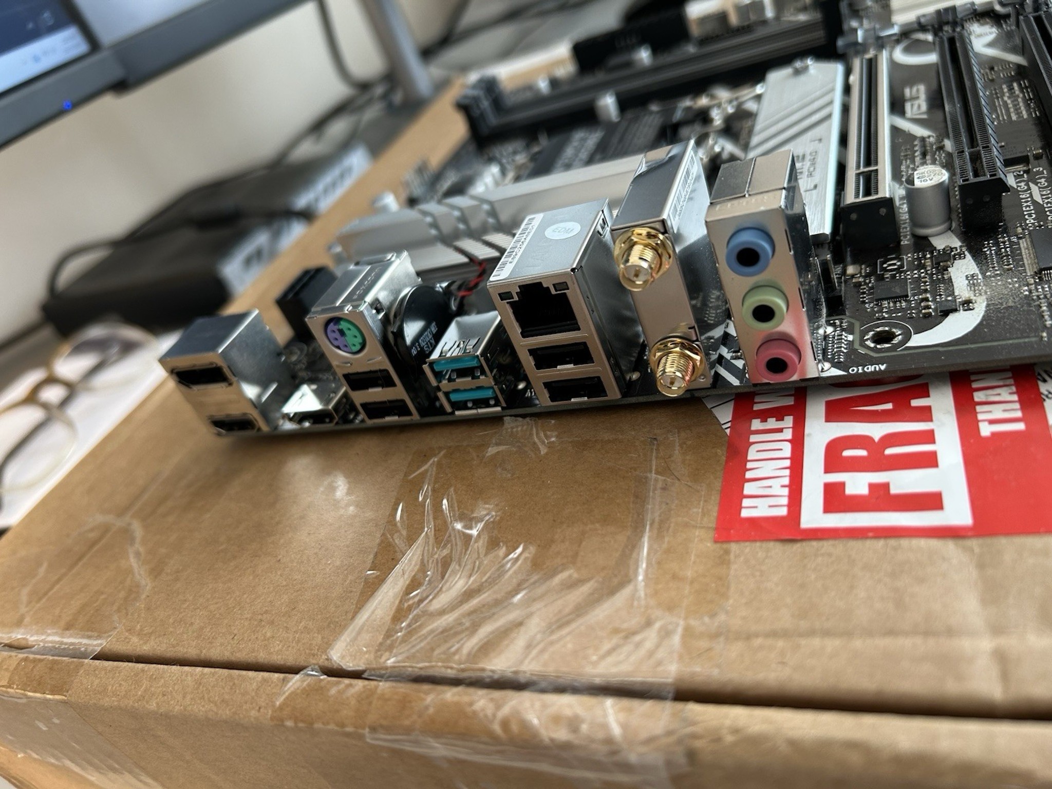 ASUS PRIME B760M-A AX LGA 1700 DDR5 microATX motherboard **NO IO SHIELD