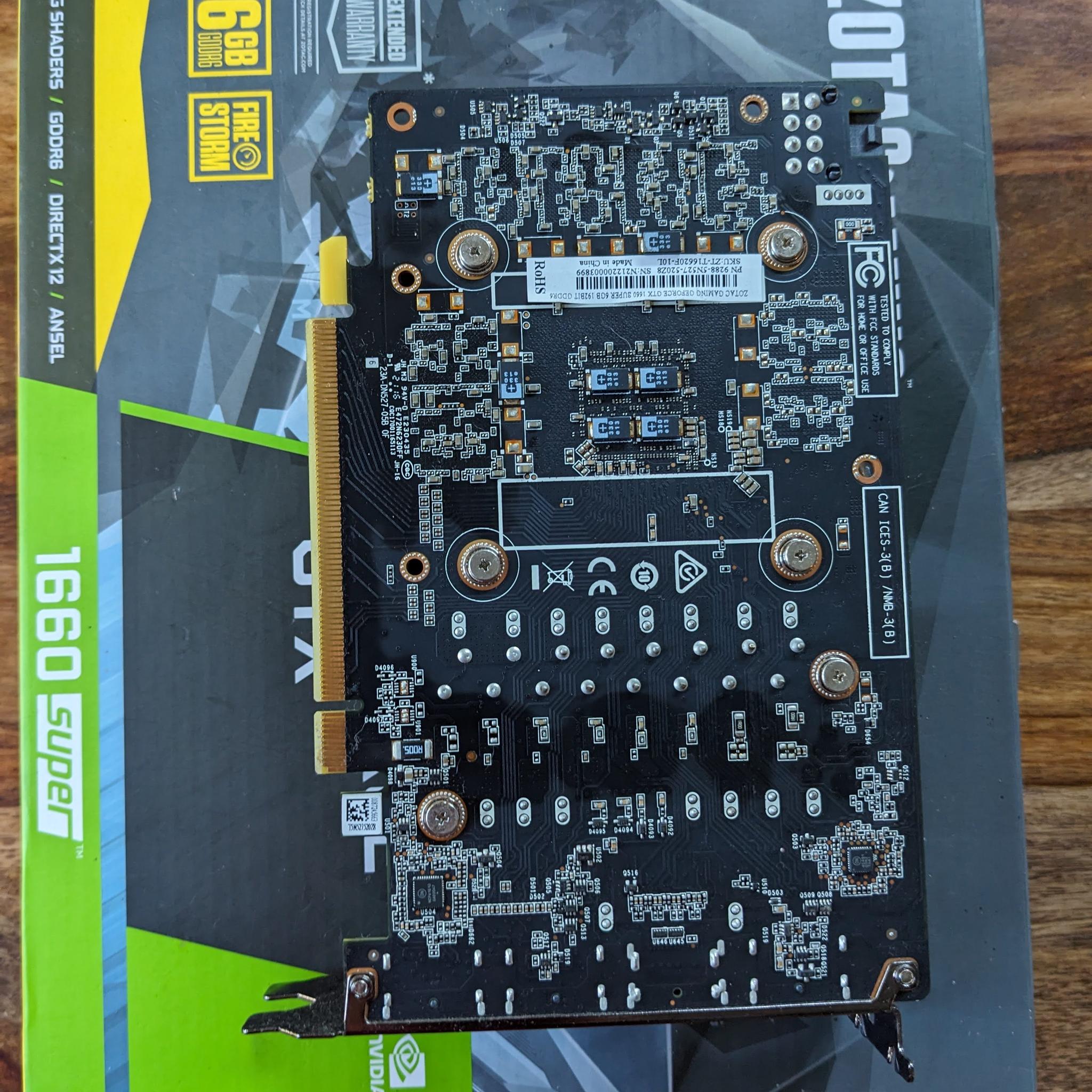 Zotac  NVIDIA GeForce GTX 1660 Super 6GB w/ box
